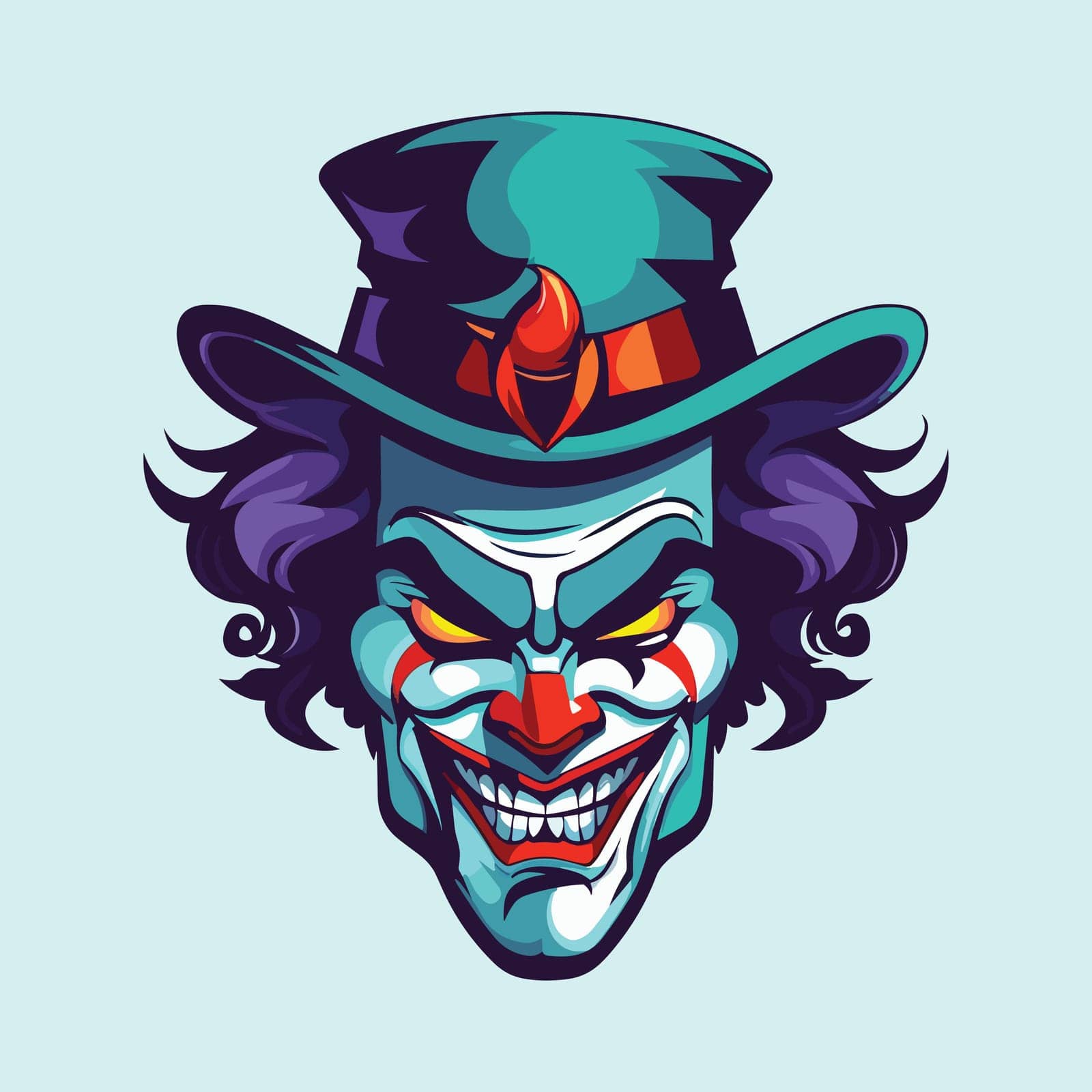 Joker esport logo mascot design by Vinhsino