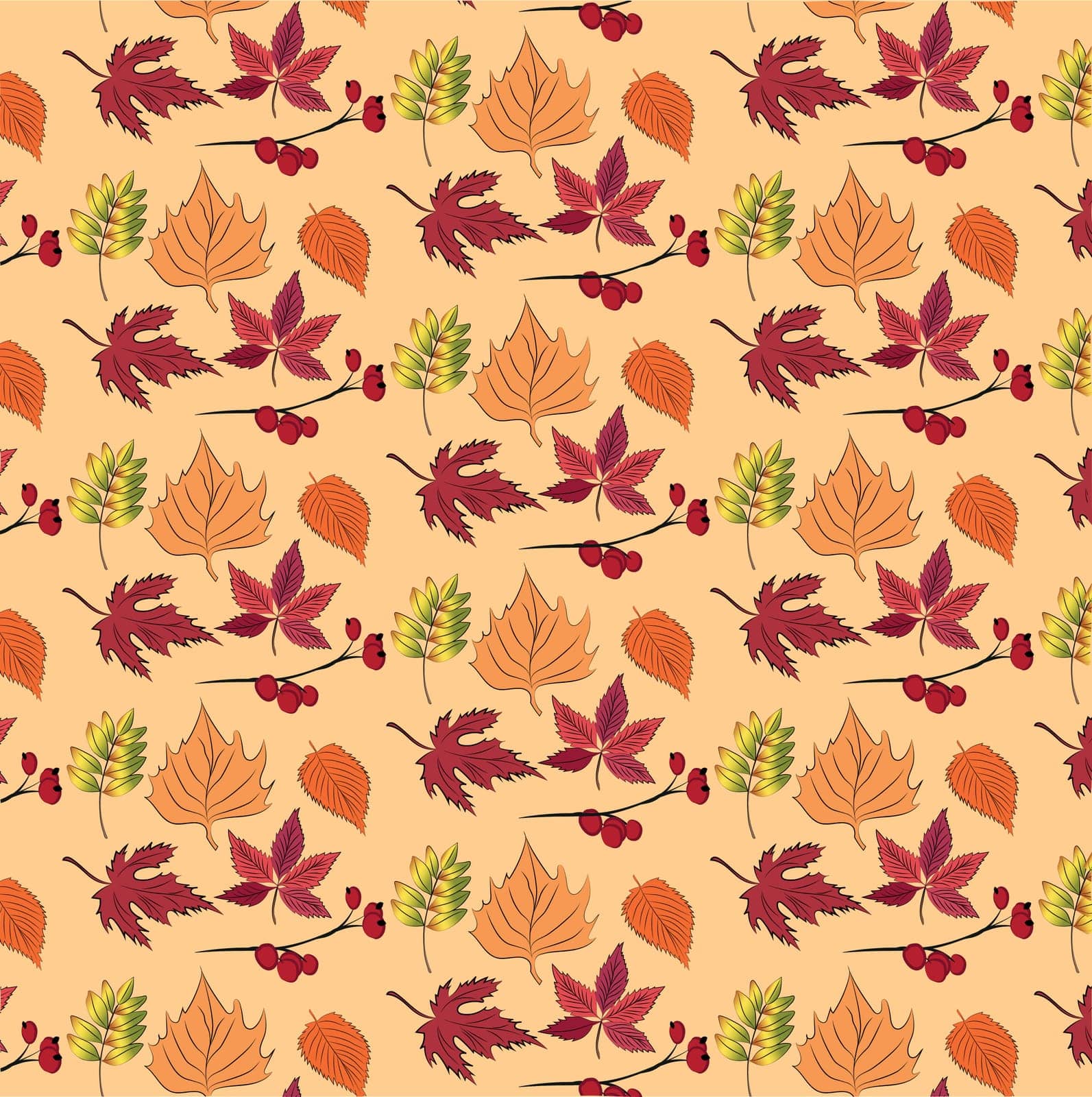 Autumn pumpkins with teal background pattern. Maple leaves, sunflowers, flowers ditsy. Perfect for fall, Thanksgiving, holidays, fabric, textile. Seamless repeat swatch. Vector illustration
