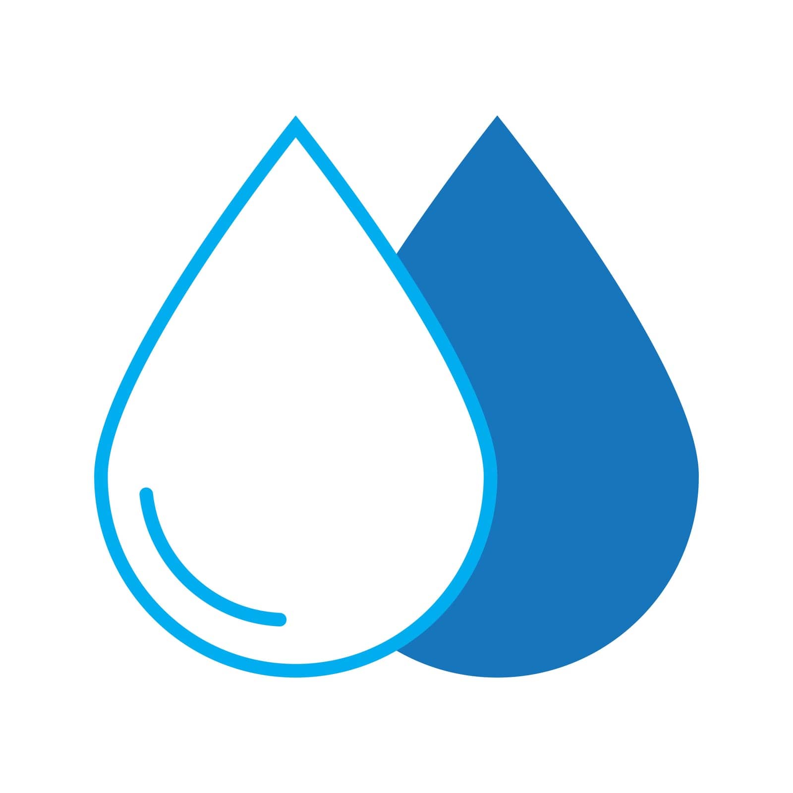 water drop logo vector illustration template design