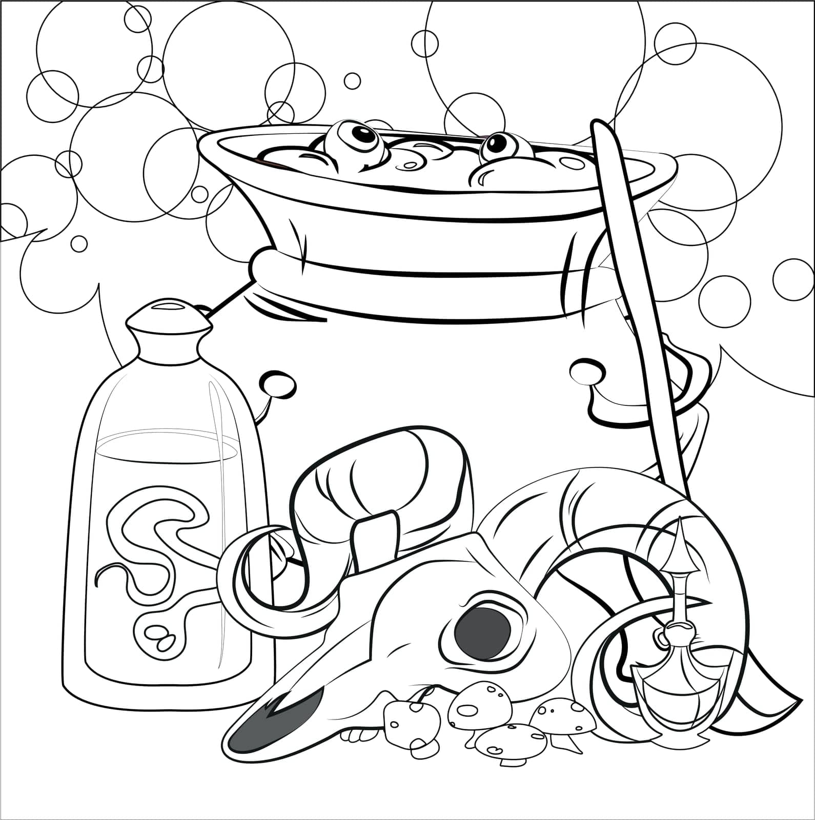 Trick or Treat coloring page by milastokerpro