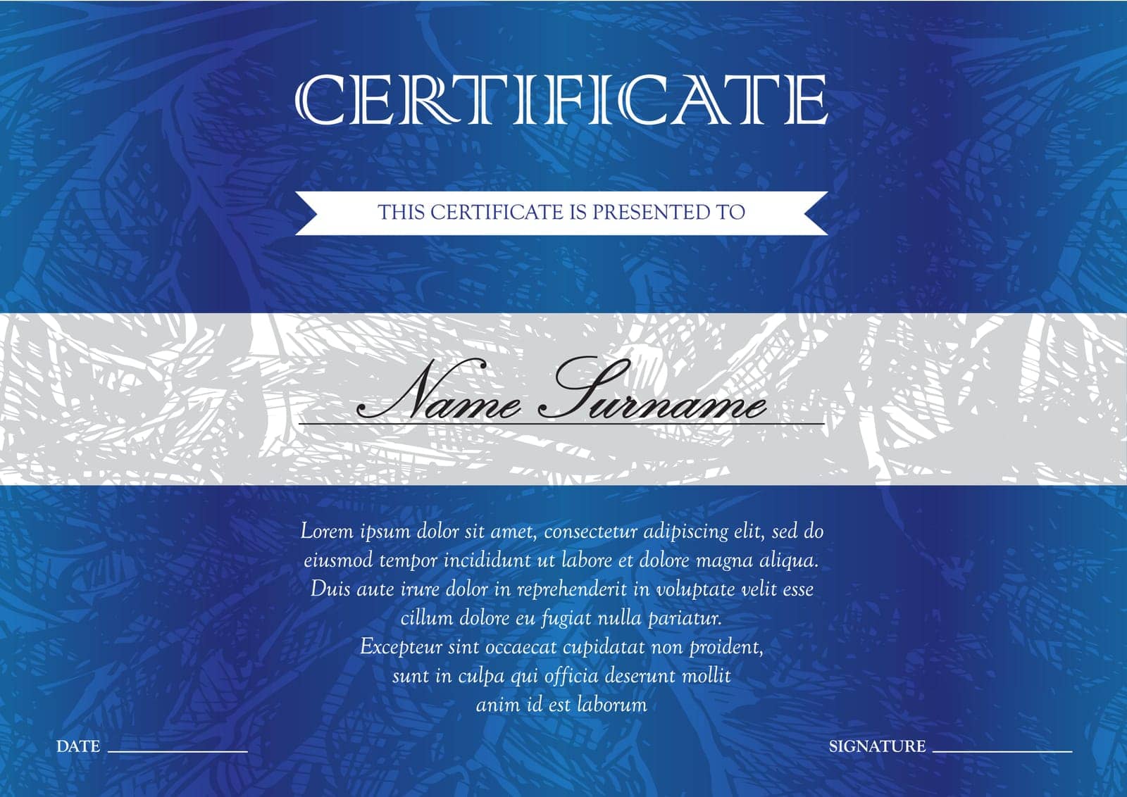 Certificate and diploma template by barsrsind