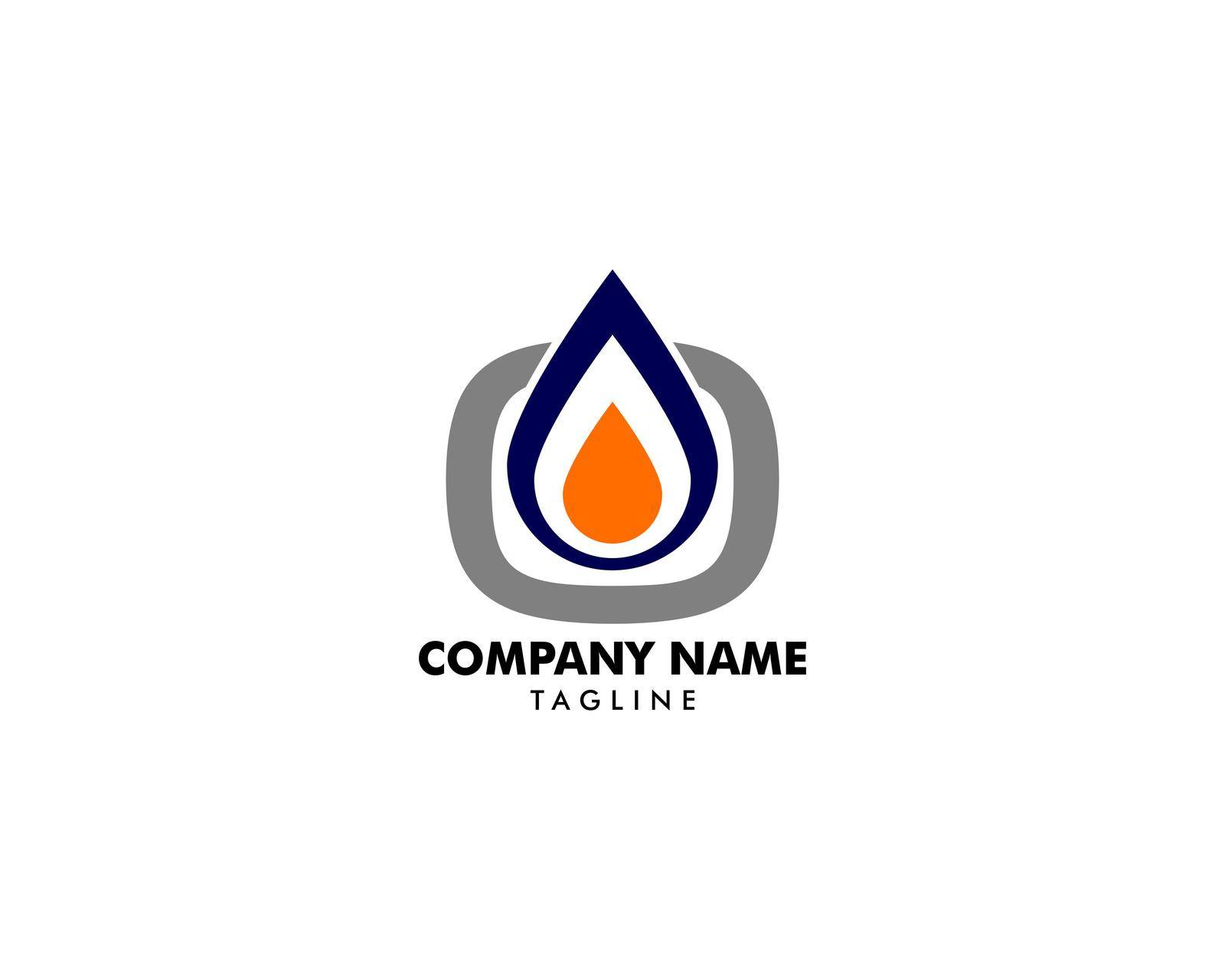 Oil and Gas Initial Letter O Logo Design