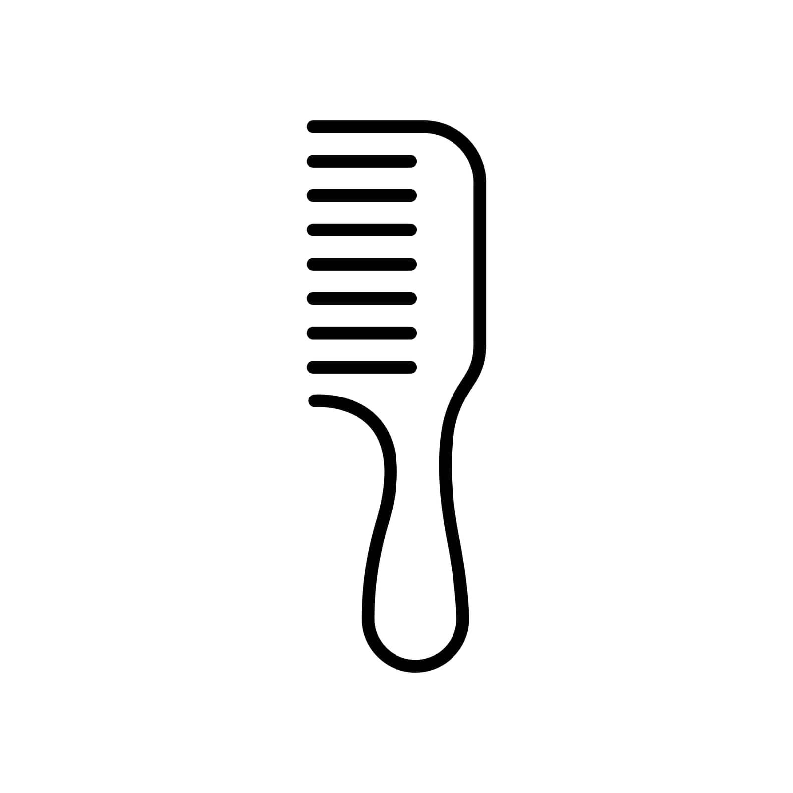 comb outline vector icon comb stock vector icon for web, mobile app and ui design by govindamadhava108