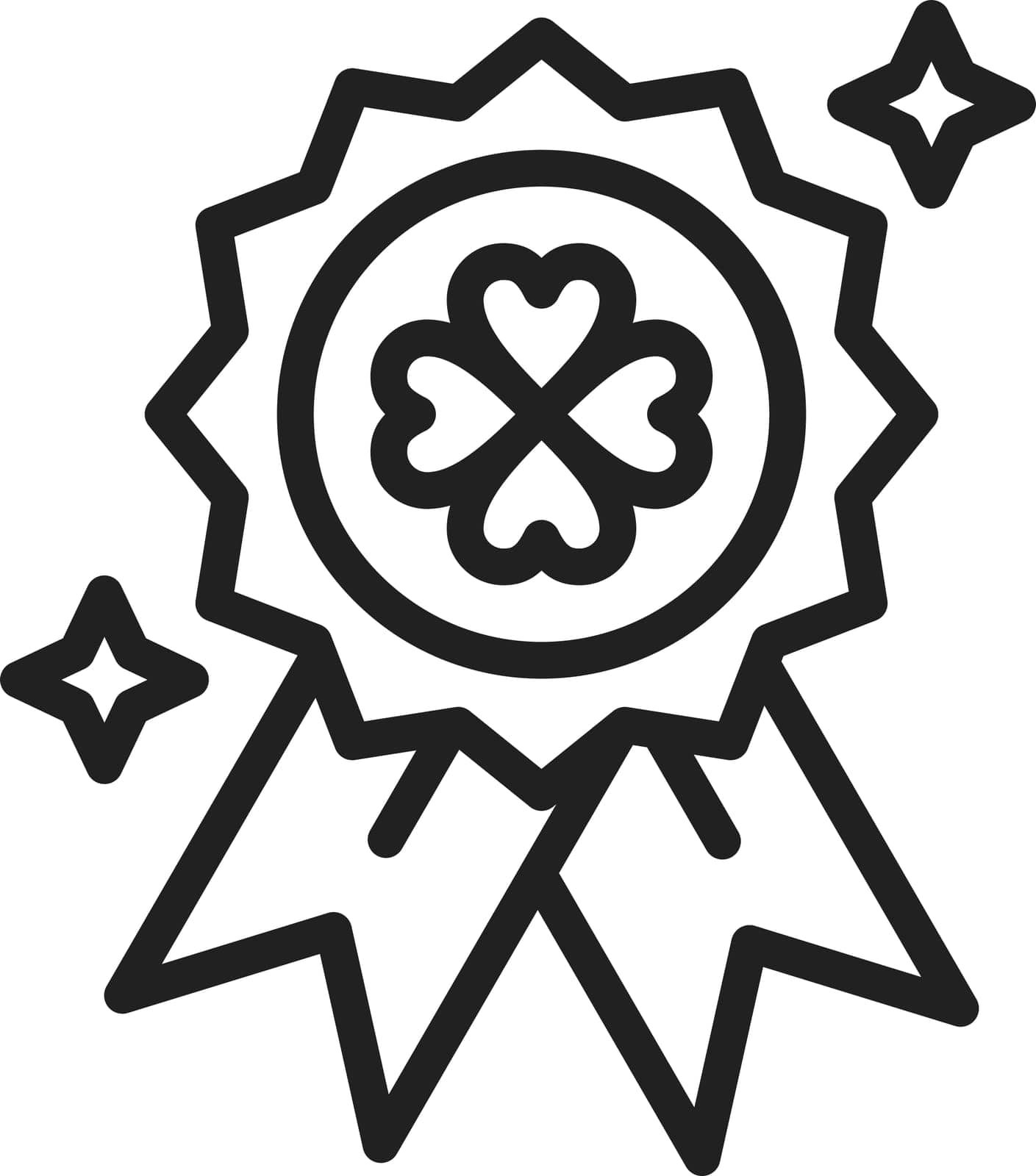 Medal Icon image. Suitable for mobile application.