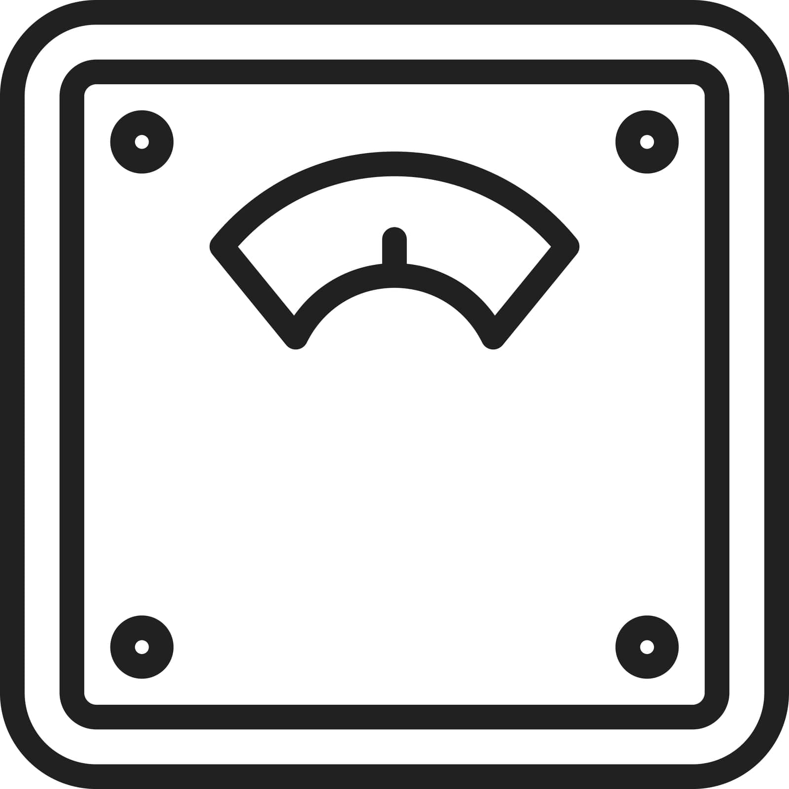 Weight Scale Icon Image. by ICONBUNNY