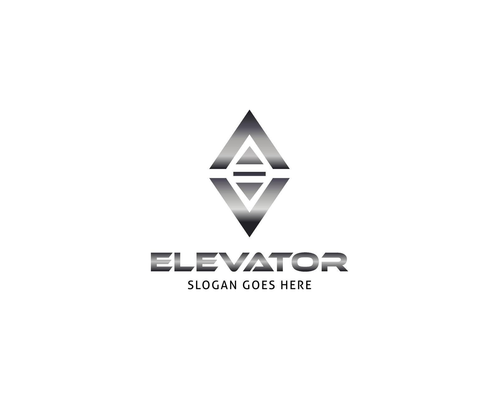 Lift or elevator logo vector template