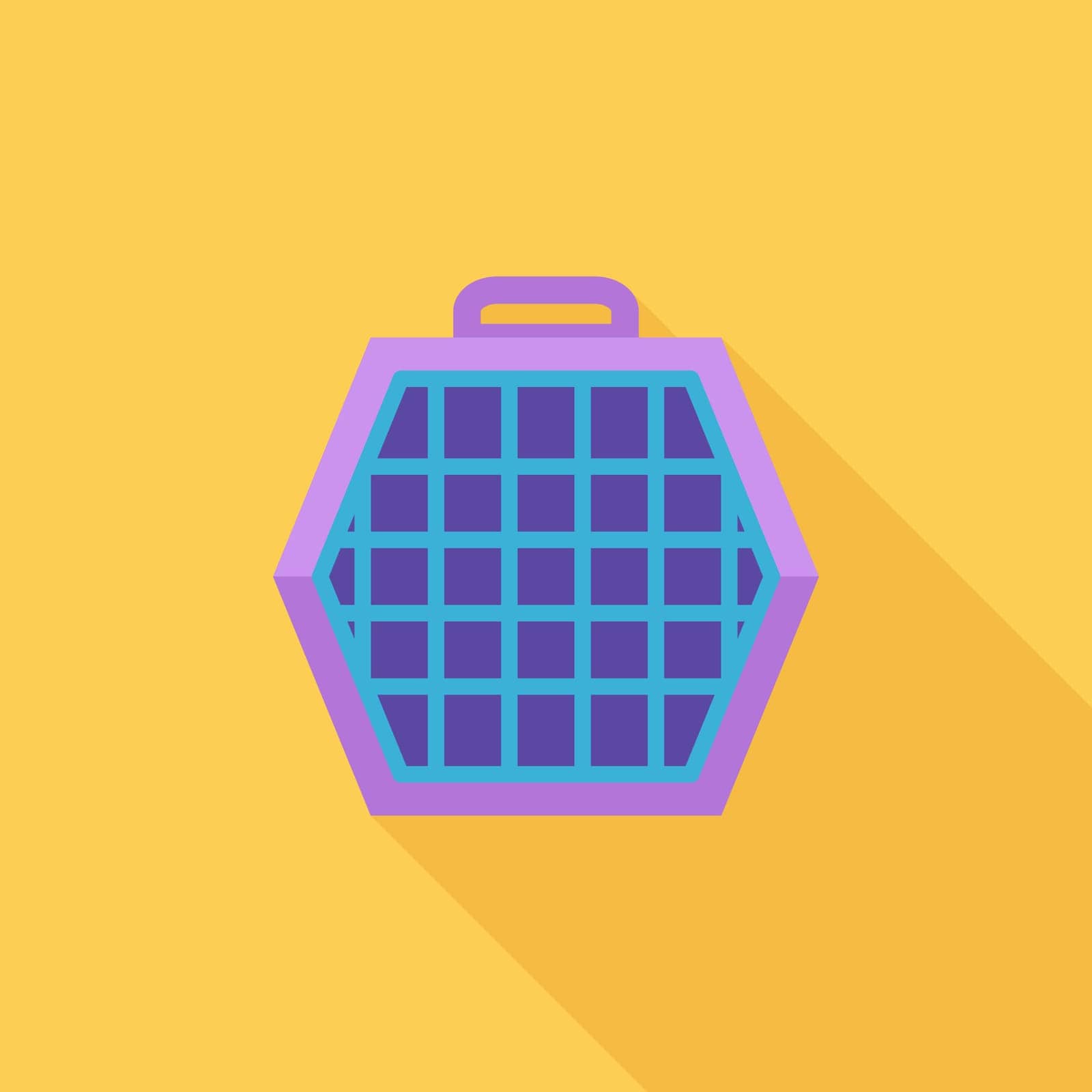 Pet carrier icon. Flat vector related icon for web and mobile applications. It can be used as - logo, pictogram, icon, infographic element. Vector Illustration.
