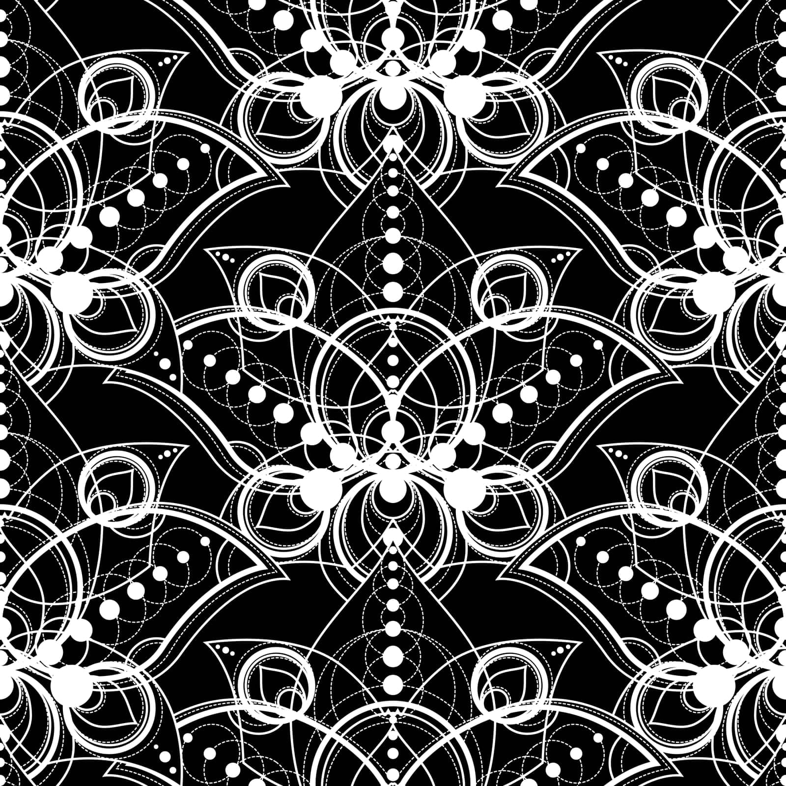 Seamless Abstract Background, Retro Pattern Design by barsrsind