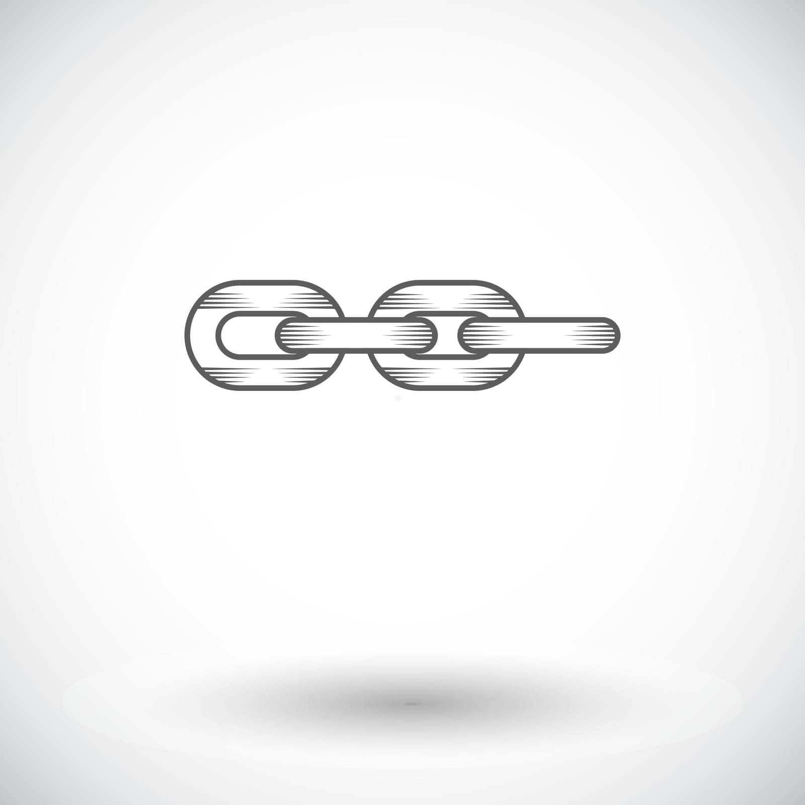 Link. Single flat icon on white background. Vector illustration.