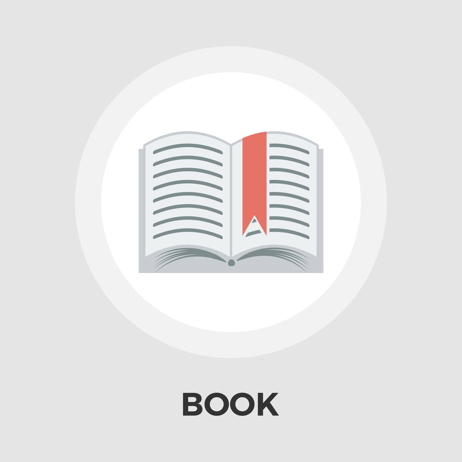 Book Flat Icon by smoki