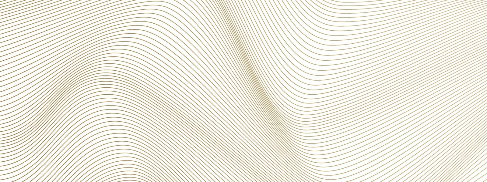 abstract background with wavy golden lines. Vector illustration