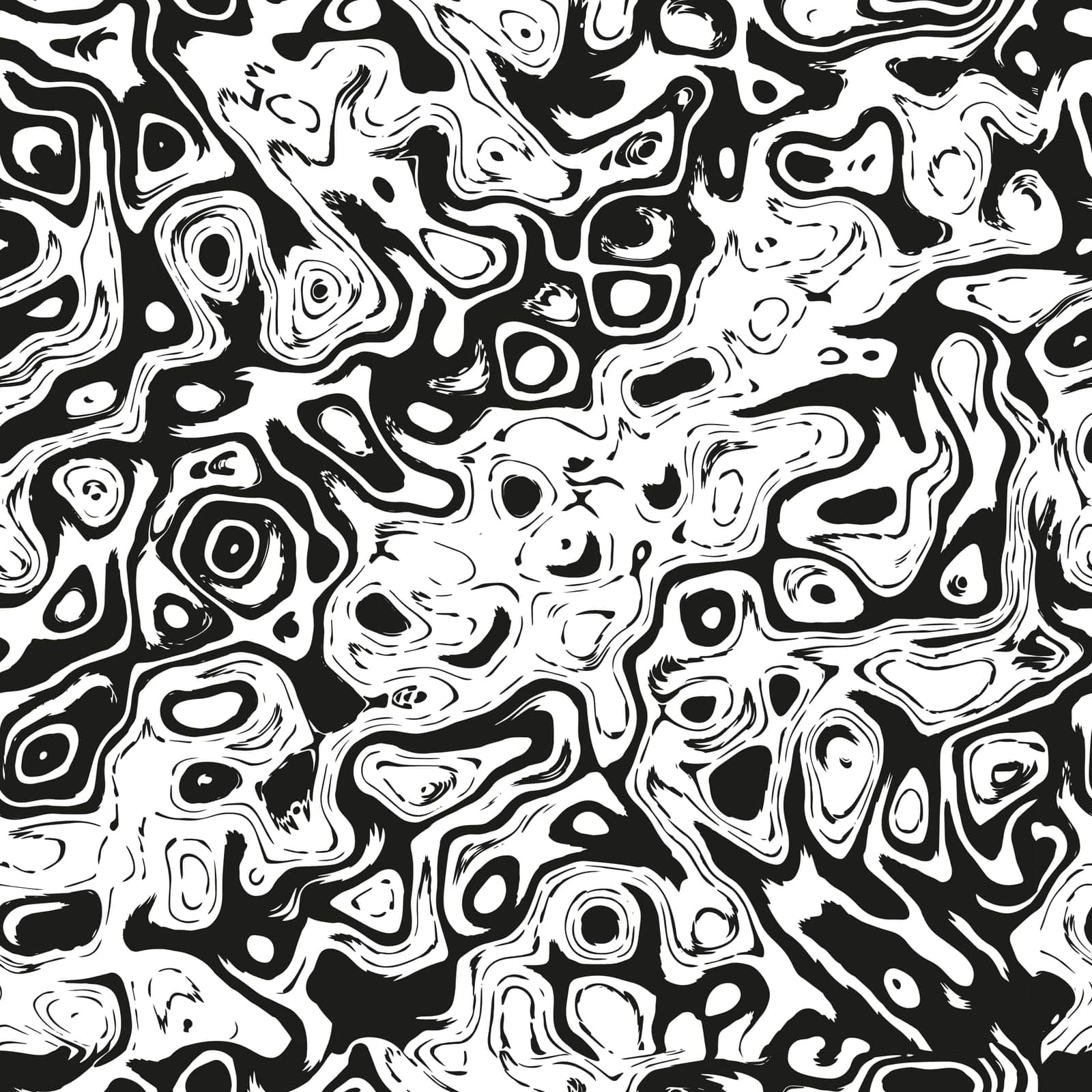 Abstract black and white seamless pattern for textile by MintanArt