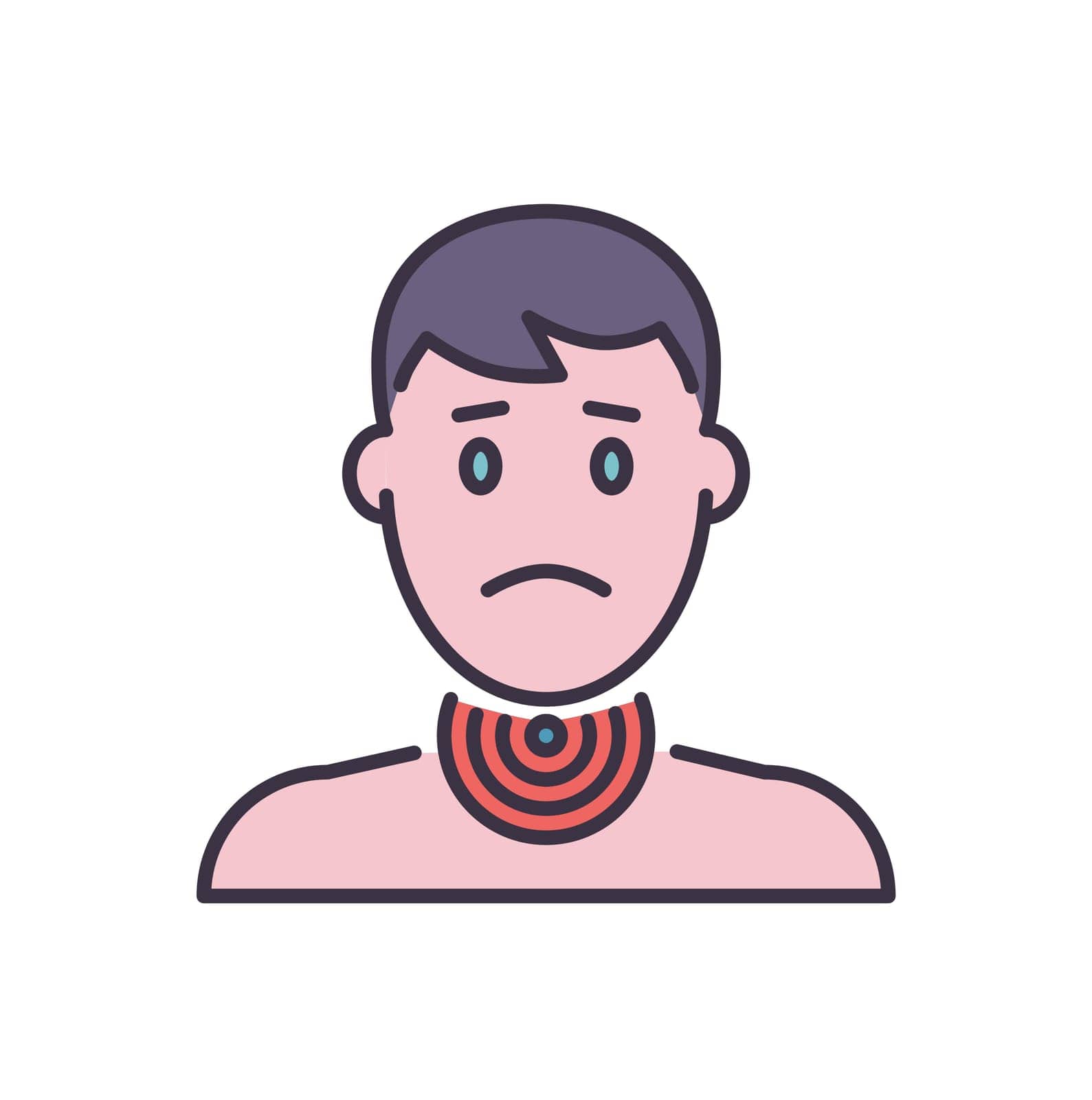 Sore Throat related vector icon. by smoki