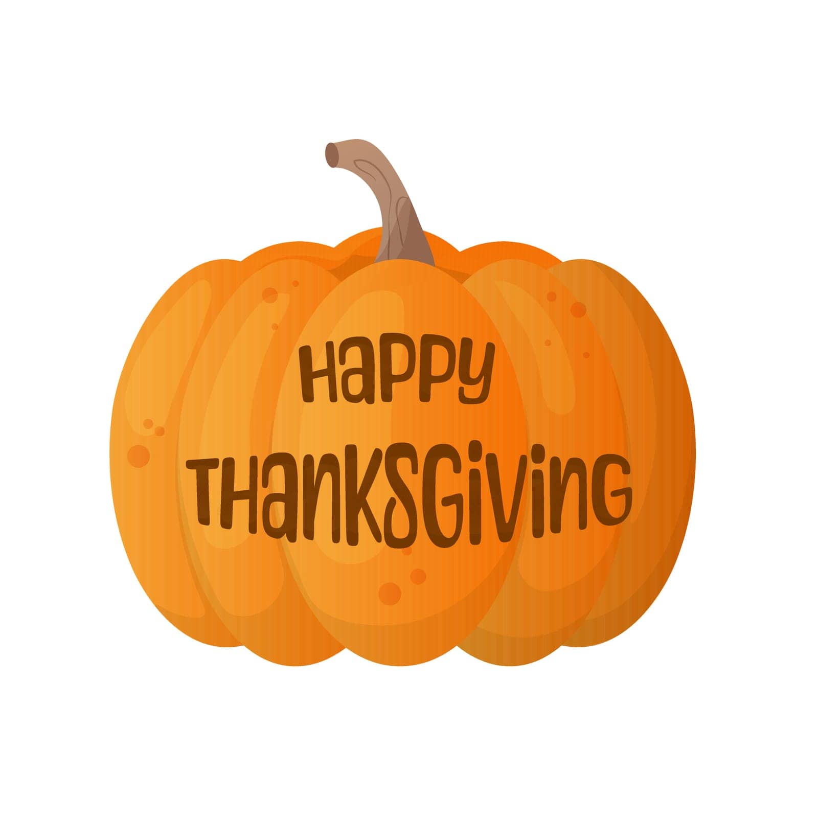Thanksgiving pumpkin carving greeting inscription. Vector illustration by Ann4black