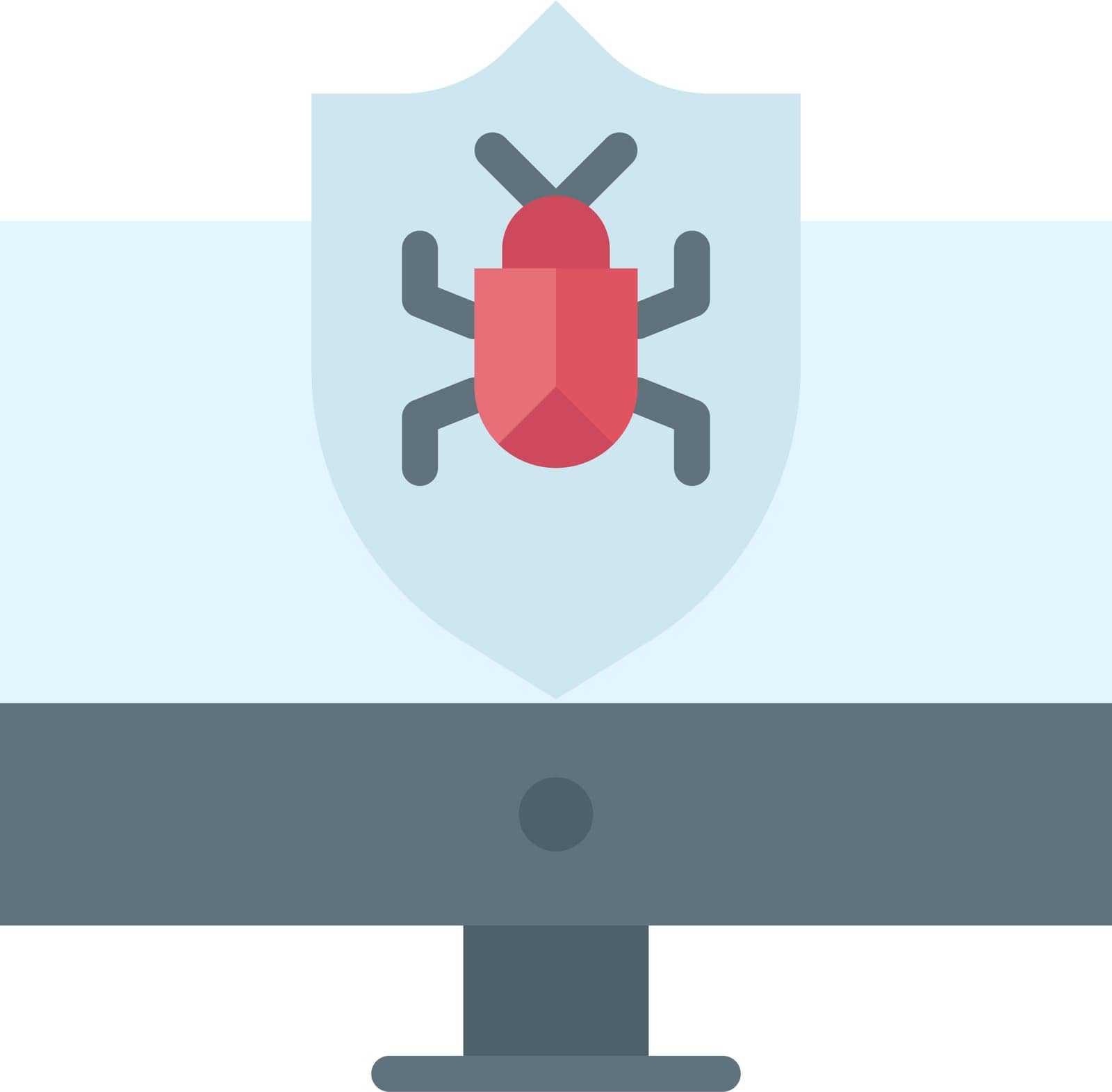 Infected Icon image. Suitable for mobile application.