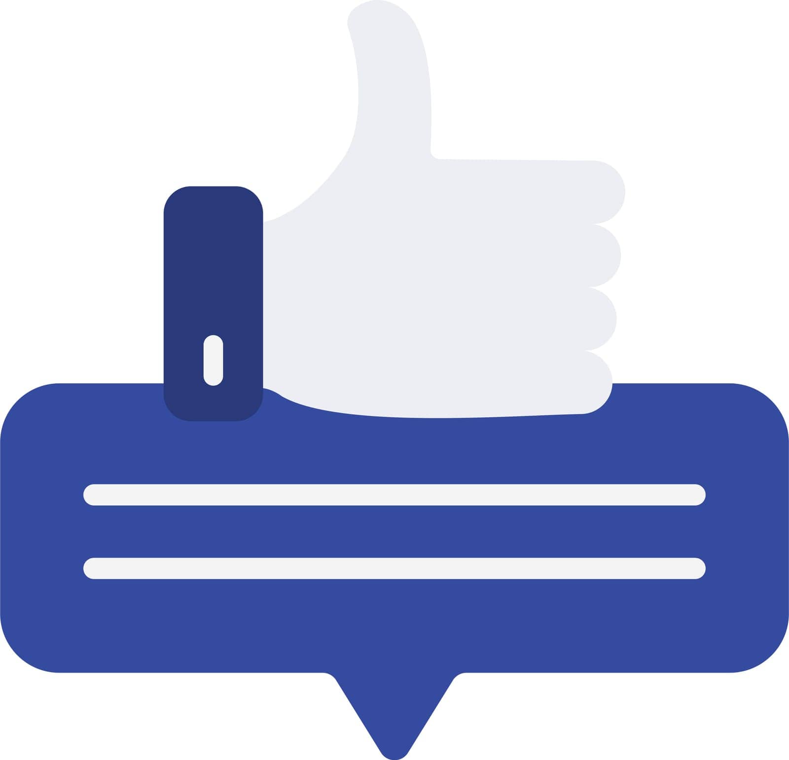 Right Feedback Icon image. Suitable for mobile application.