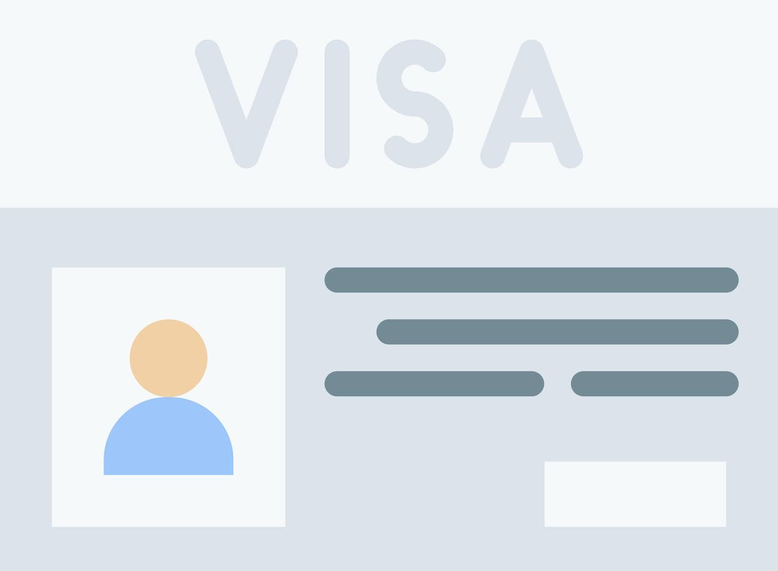 Visa Icon image. Suitable for mobile application.