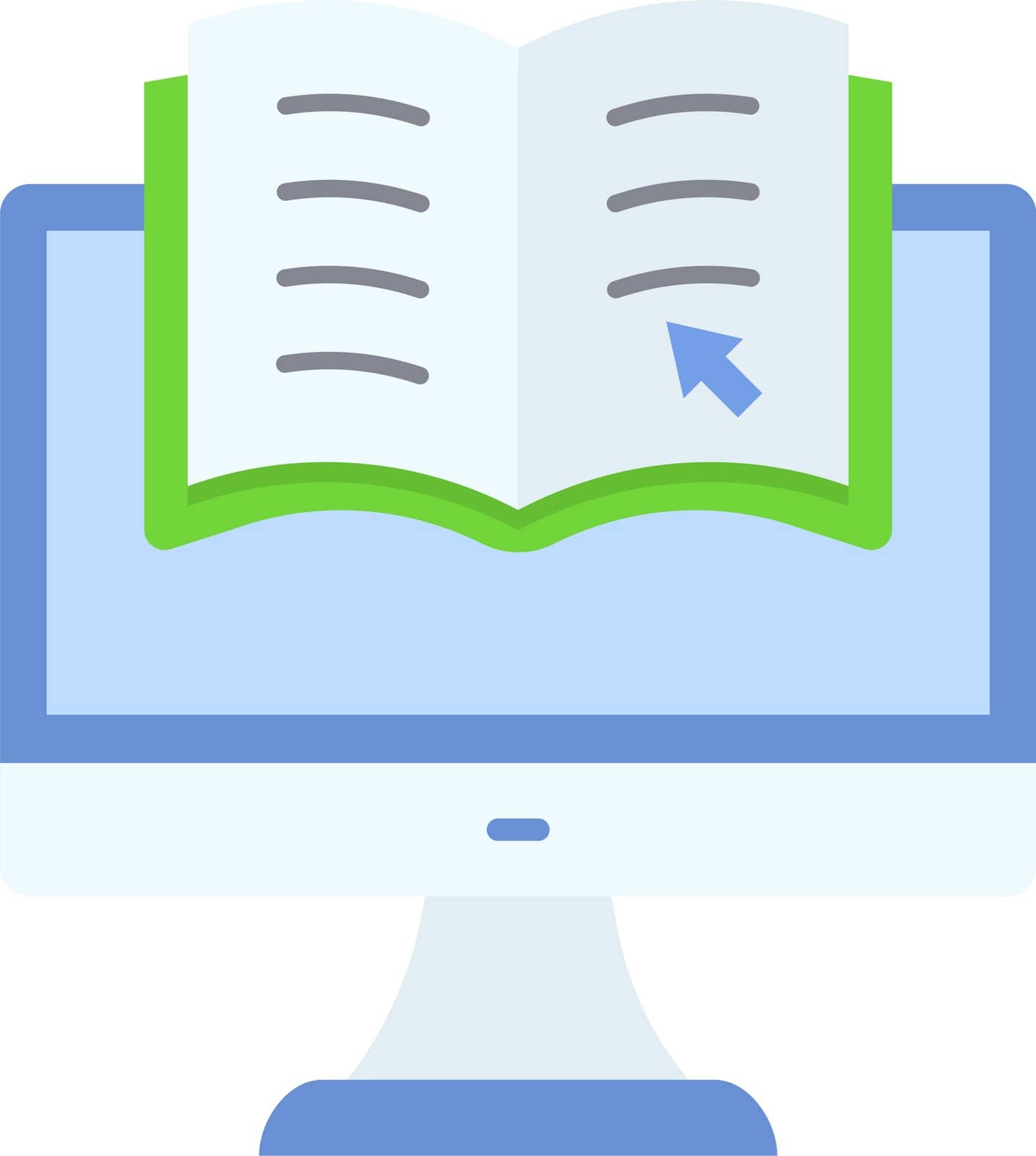 Online Learning Icon image. Suitable for mobile application.