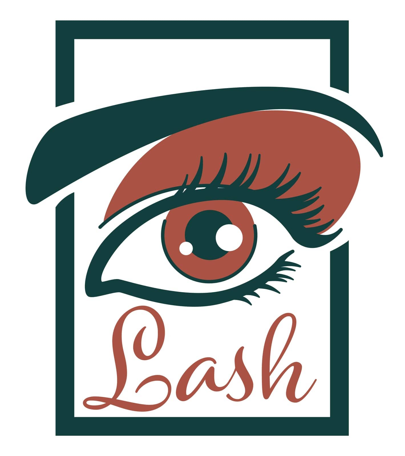 Lash extension and professional care of eyelashes vector by Sonulkaster