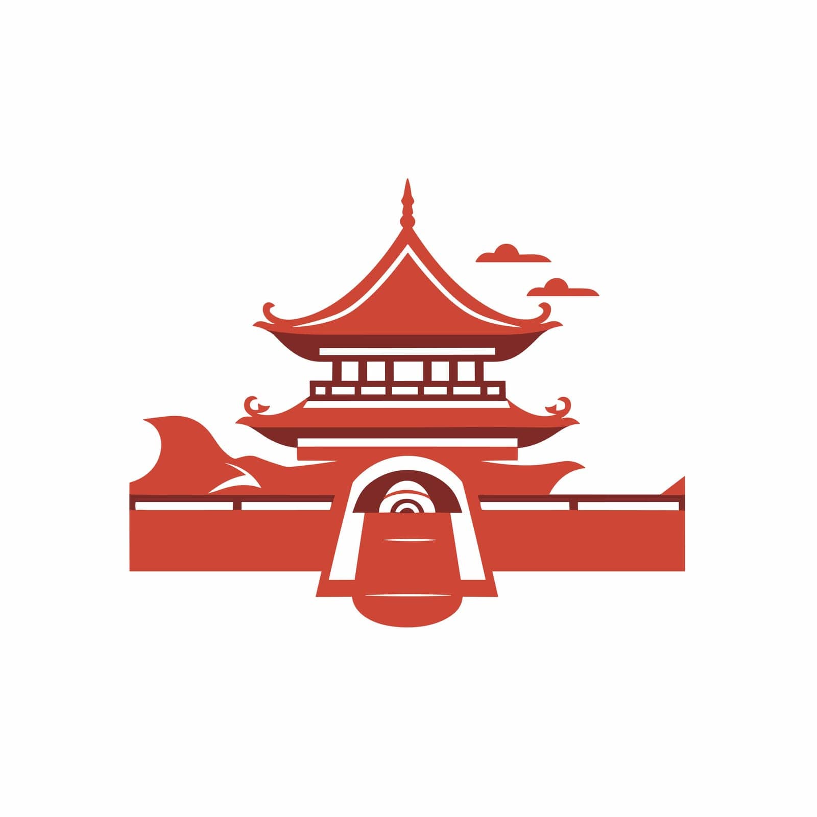 China logo on white background by cherezoff