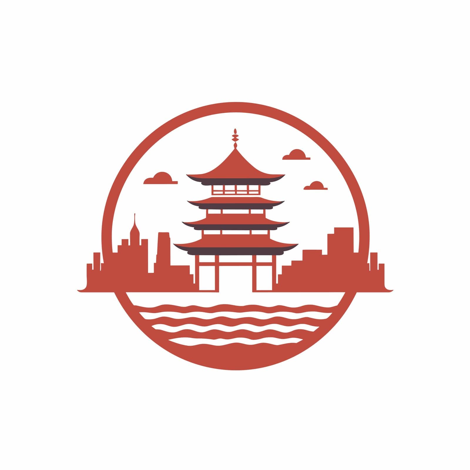 China logo on white background by cherezoff