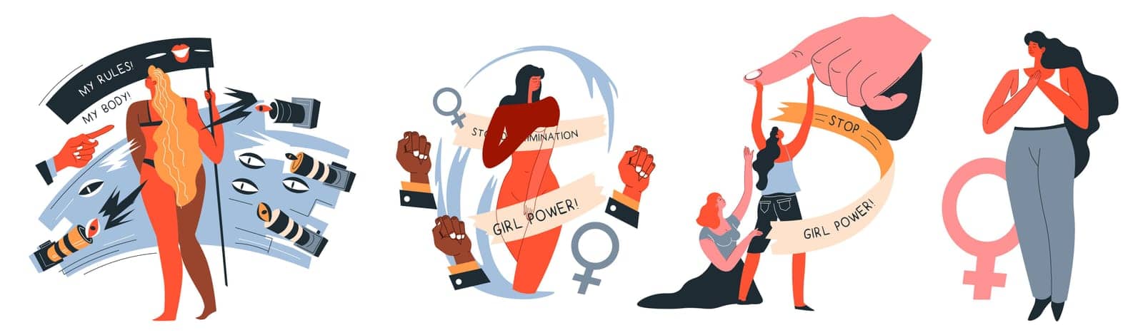 Feminism and empowerment, movement and equality by Sonulkaster