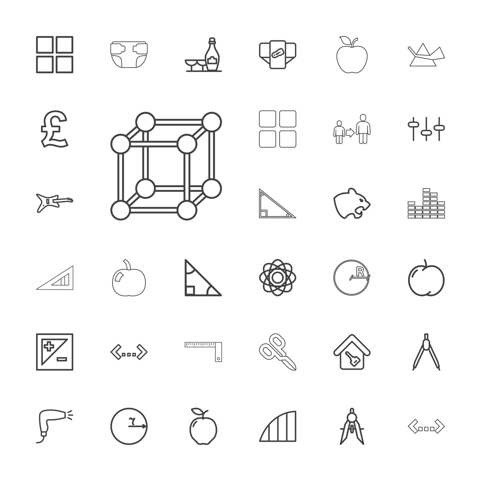 symbol,father,concept,icon,sign,isolated,ruler,triangle,glasses,apple,hair,pound,son,white,equalizer,and,intersection,champagne,angle,vector,cube,key,set,shape,dryer,home,guitar,scissors,exposure,light,compass,background,geometric,panther,illustration,diaper,circle,manicure,atom,quotation,wine
