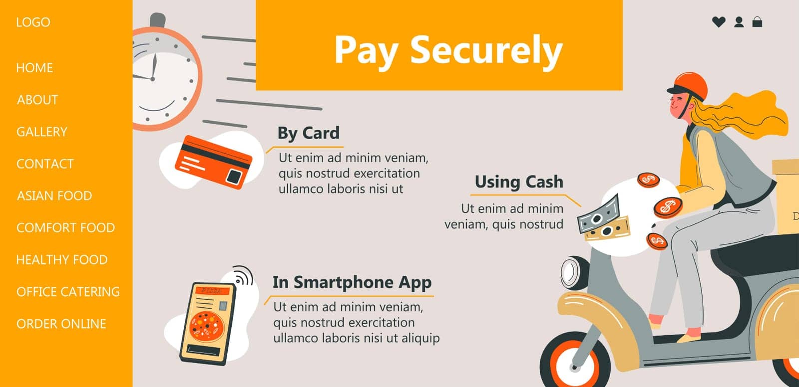 Pay securely, by card, smartphone app or cash by Sonulkaster