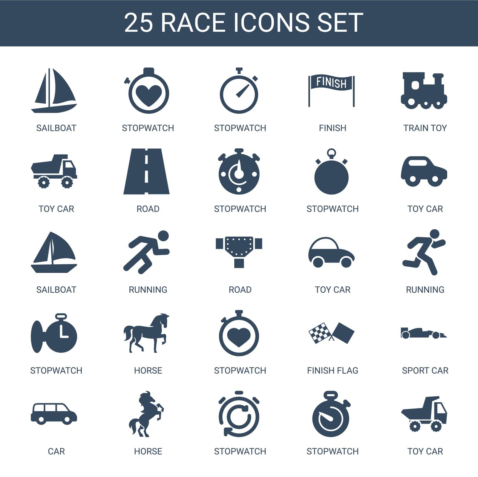 symbol,sailboat,quick,flag,concept,icon,sign,isolated,competition,speed,running,timer,white,car,road,design,finish,vector,graphic,train,toy,set,race,start,transport,clock,minute,horse,stop,watch,background,silhouette,illustration,time,drive,sport,stopwatch by ogqcorp