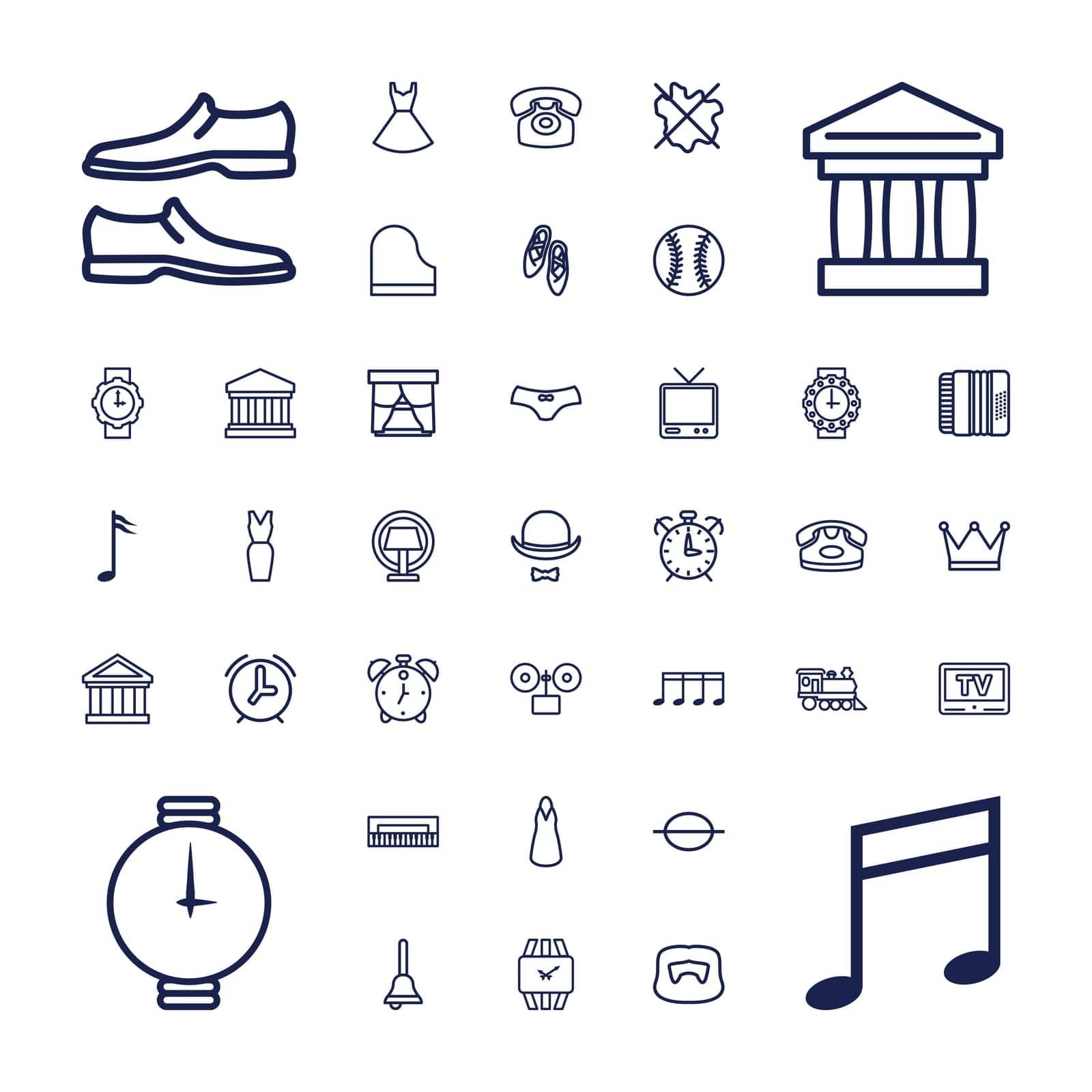 dress,symbol,no,note,tv,woman,icon,for,wrist,building,bank,piano,music,and,locomotive,alarm,underwear,hat,vector,man,female,table,shoe,harmonic,crown,moustache,set,wash,lamp,ballet,court,bell,shoes,hairstyle,classic,phone,watch,desk,baseball,illustration,window by ogqcorp