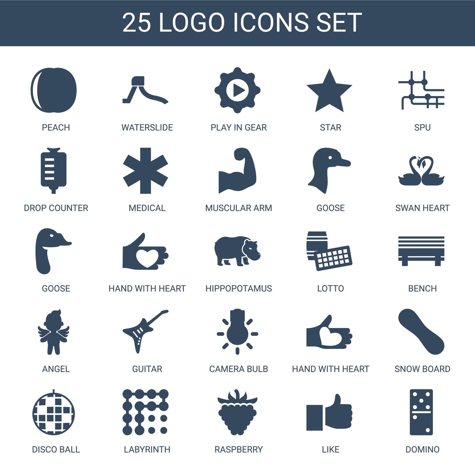 play,drop,muscular,symbol,medical,waterslide,goose,icon,sign,disco,isolated,angel,ball,white,design,logo,vector,domino,camera,arm,hand,raspberry,set,star,bench,like,in,bulb,swan,peach,lotto,counter,heart,guitar,hippopotamus,with,snow,background,spu,labyrinth,illustration,board,gear by ogqcorp