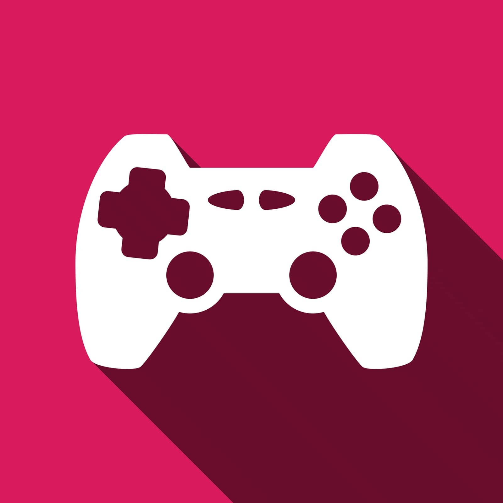 play,symbol,game,color,entertainment,concept,icon,sign,isolated,video,media,button,computer,playstation,pad,white,top,flat,videogame,design,vector,leisure,graphic,element,digital,app,console,gaming,controller,mobile,joystick,control,technology,push,background,gamepad,online,illustration,internet,fun,object by ogqcorp
