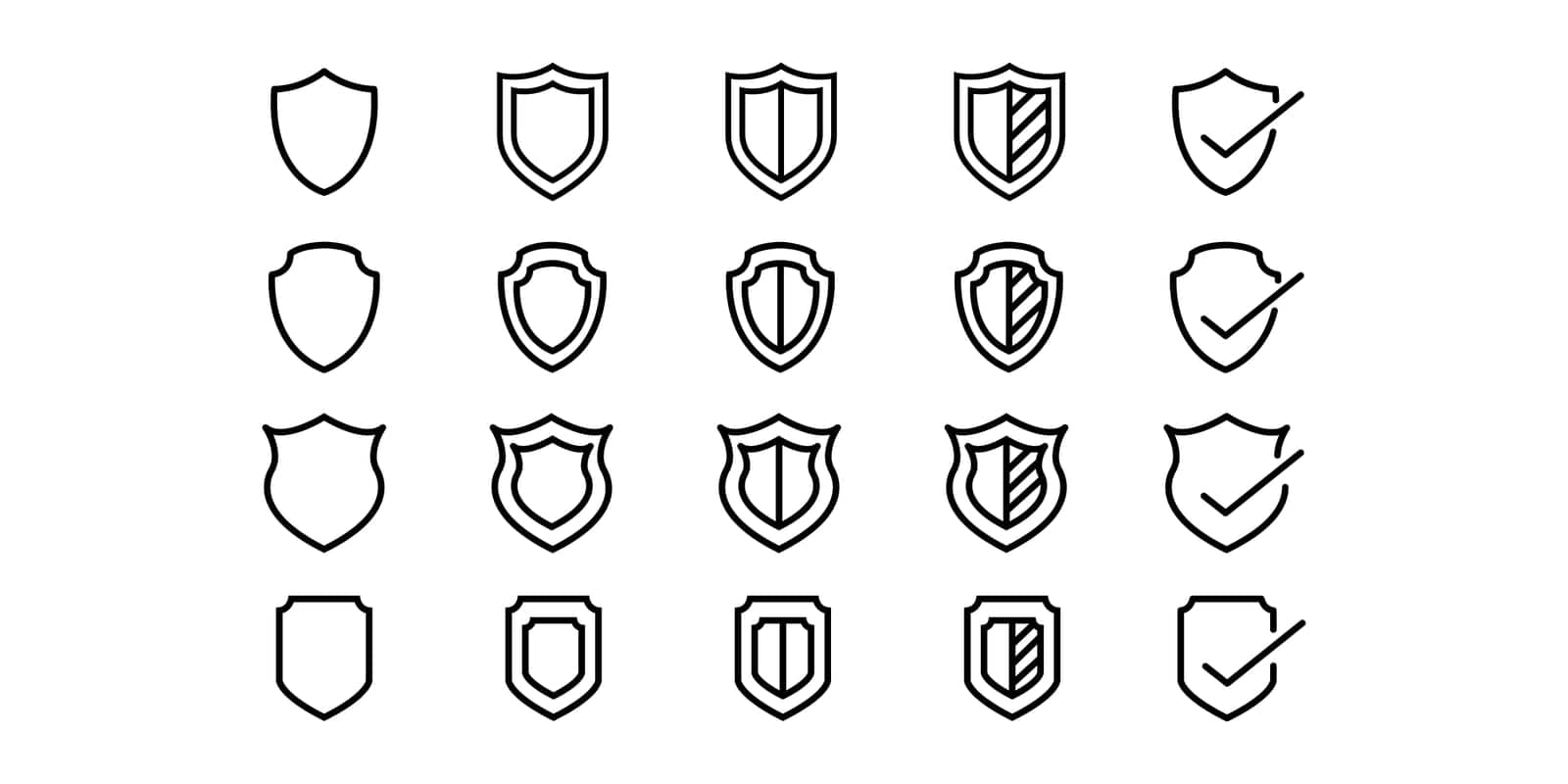 Badge collection, design element, frequently used in making design.