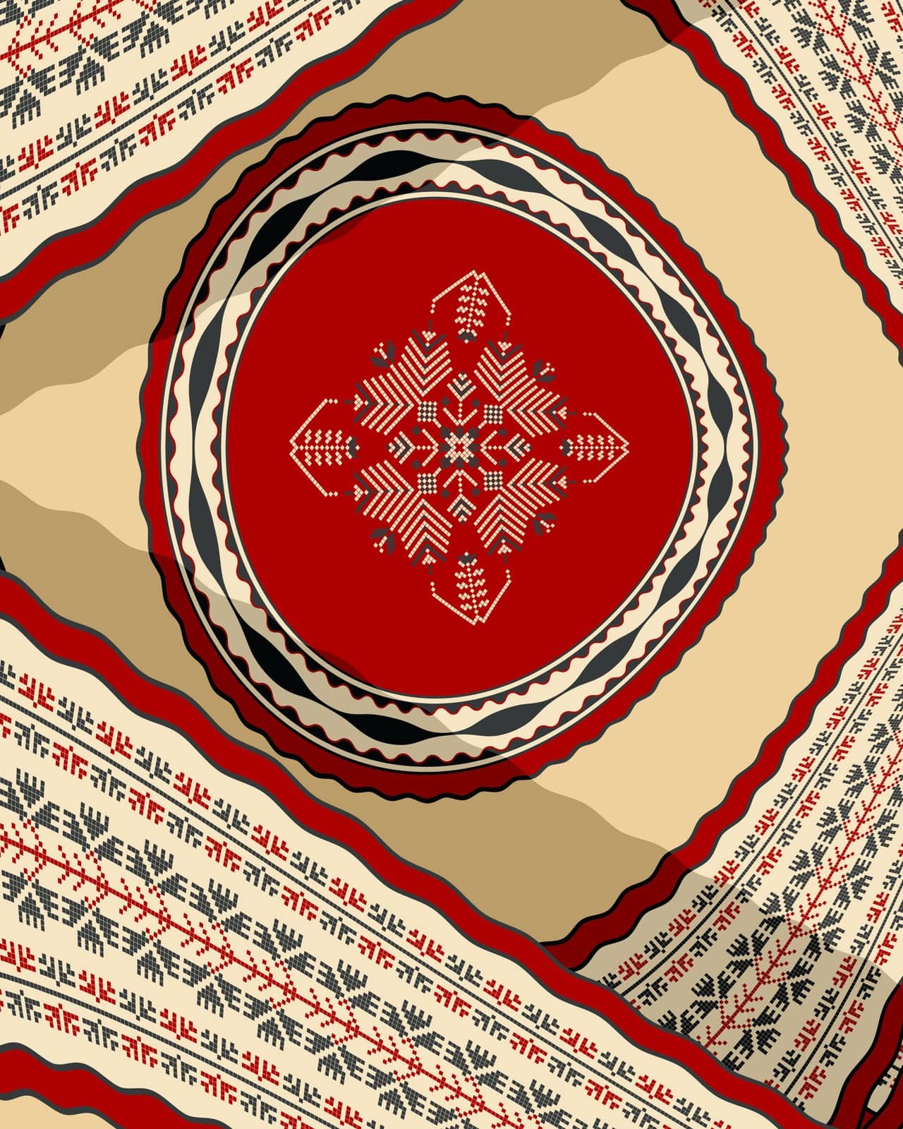 Romanian Embroidery background 8 by Lirch