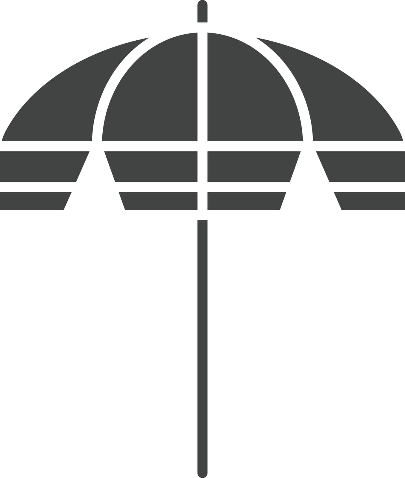 Parasol icon vector image. by ICONBUNNY