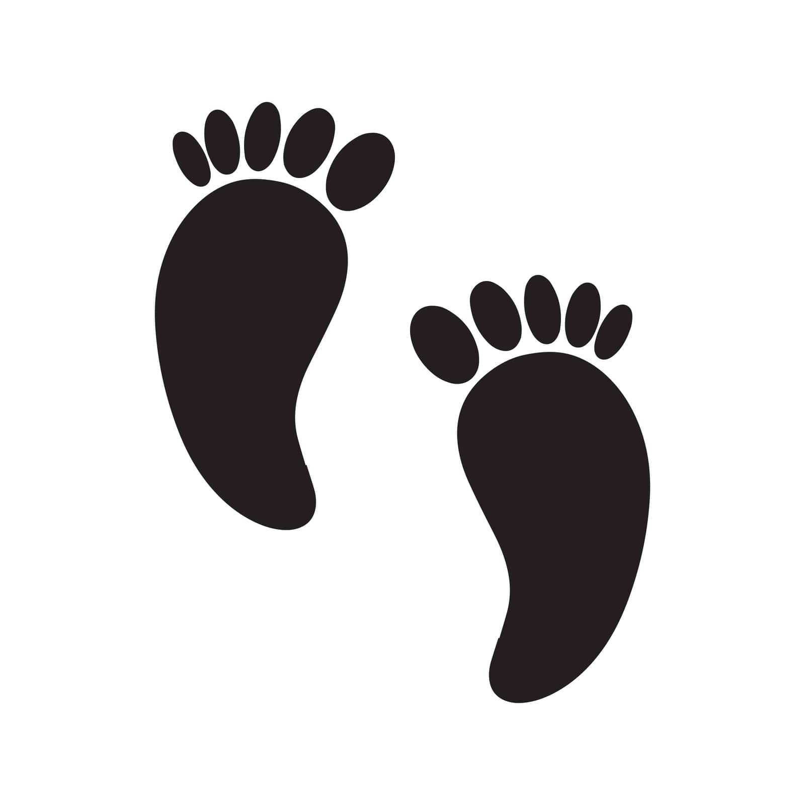 Foot and care icon logo template  Foot and ankle healthcare by Mrsongrphc