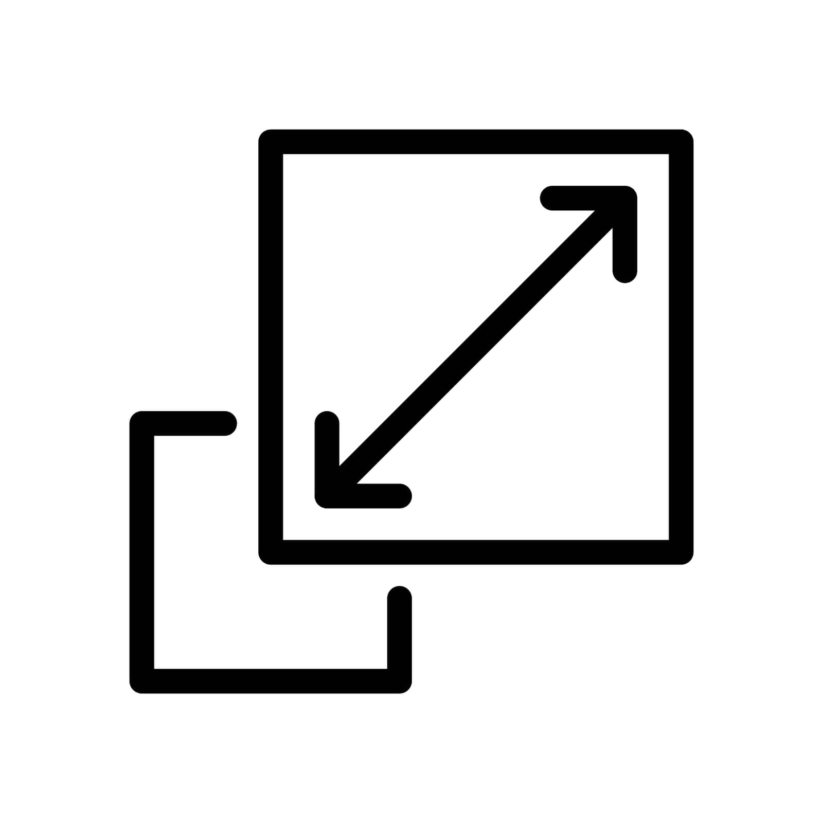 Scalability icon symbol simple design by misteremil