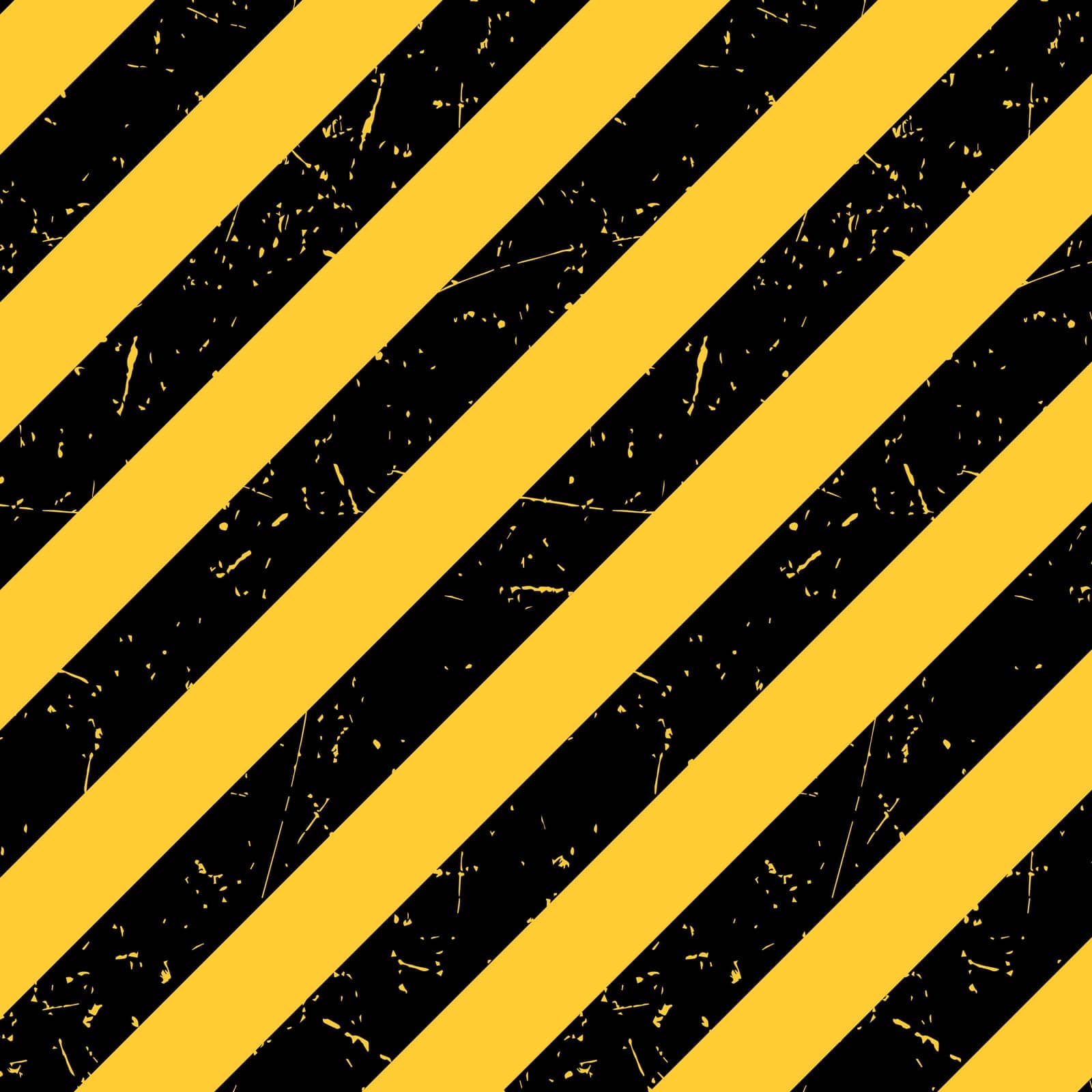 Black and yellow background with scuffs. Striped background with grunge texture. Vector illustration.