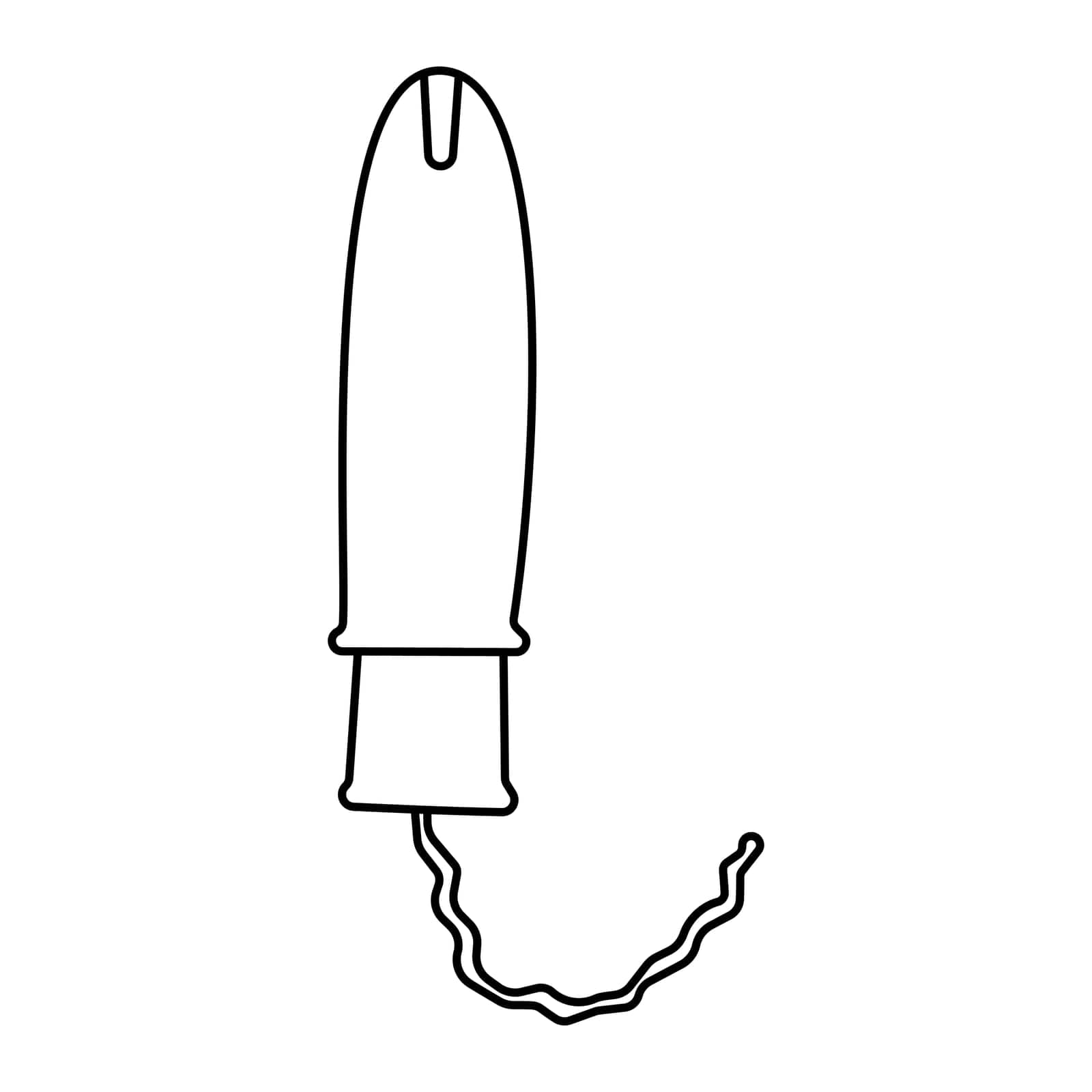 tampon menstruation woman period line doodle blood applicator protection