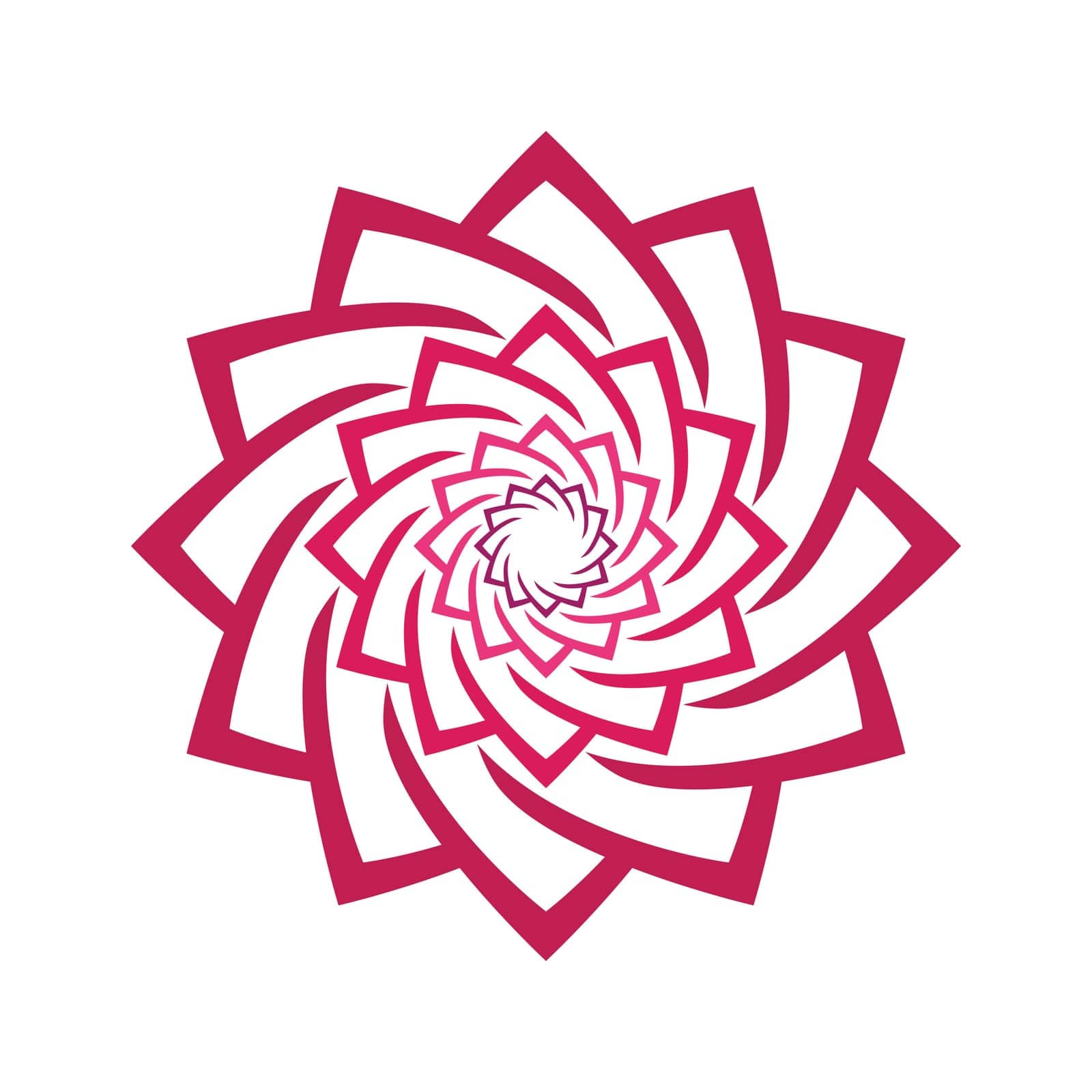 Beautiful flower logo vector illustration design