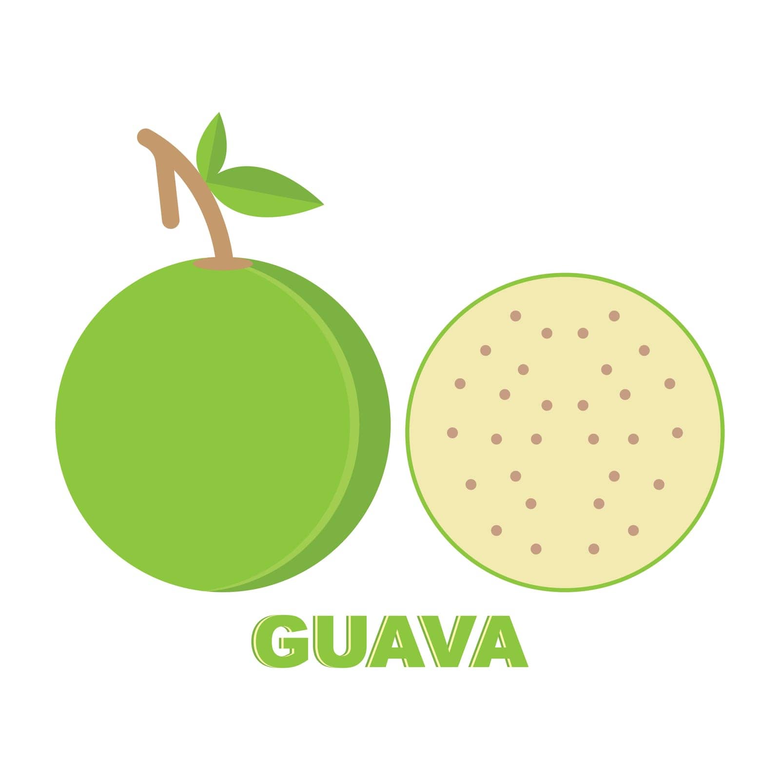 Guava icon design illustration logo template