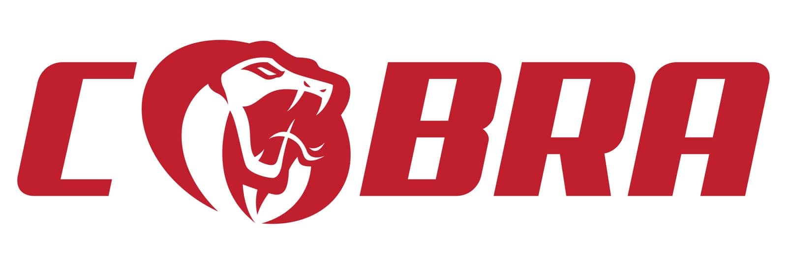 Mascot or logo symbol with red cobra snake.