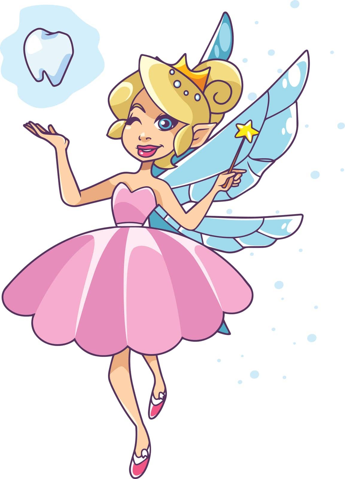Tooth Fairy on White by Malchev