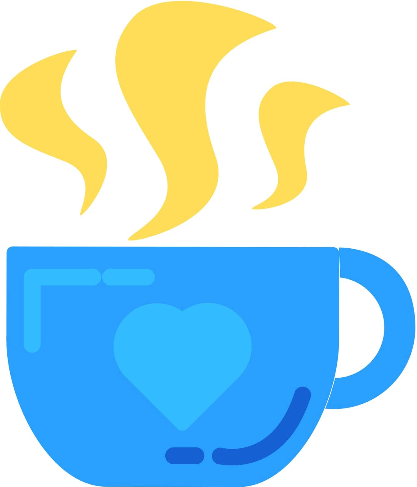 Online Business Coffee Break Cup Flat Icon by barsrsind