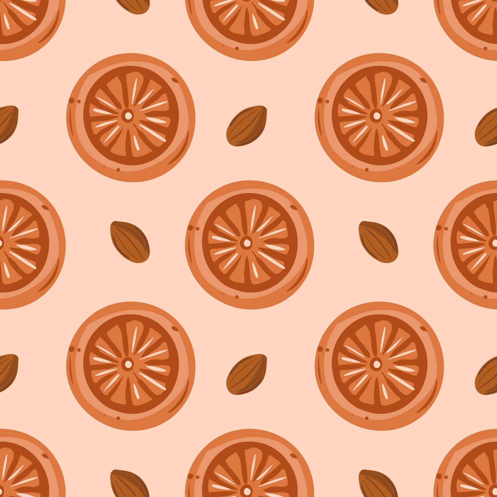 Seamless pattern with sweets. The cookie pattern by paninaartpuls