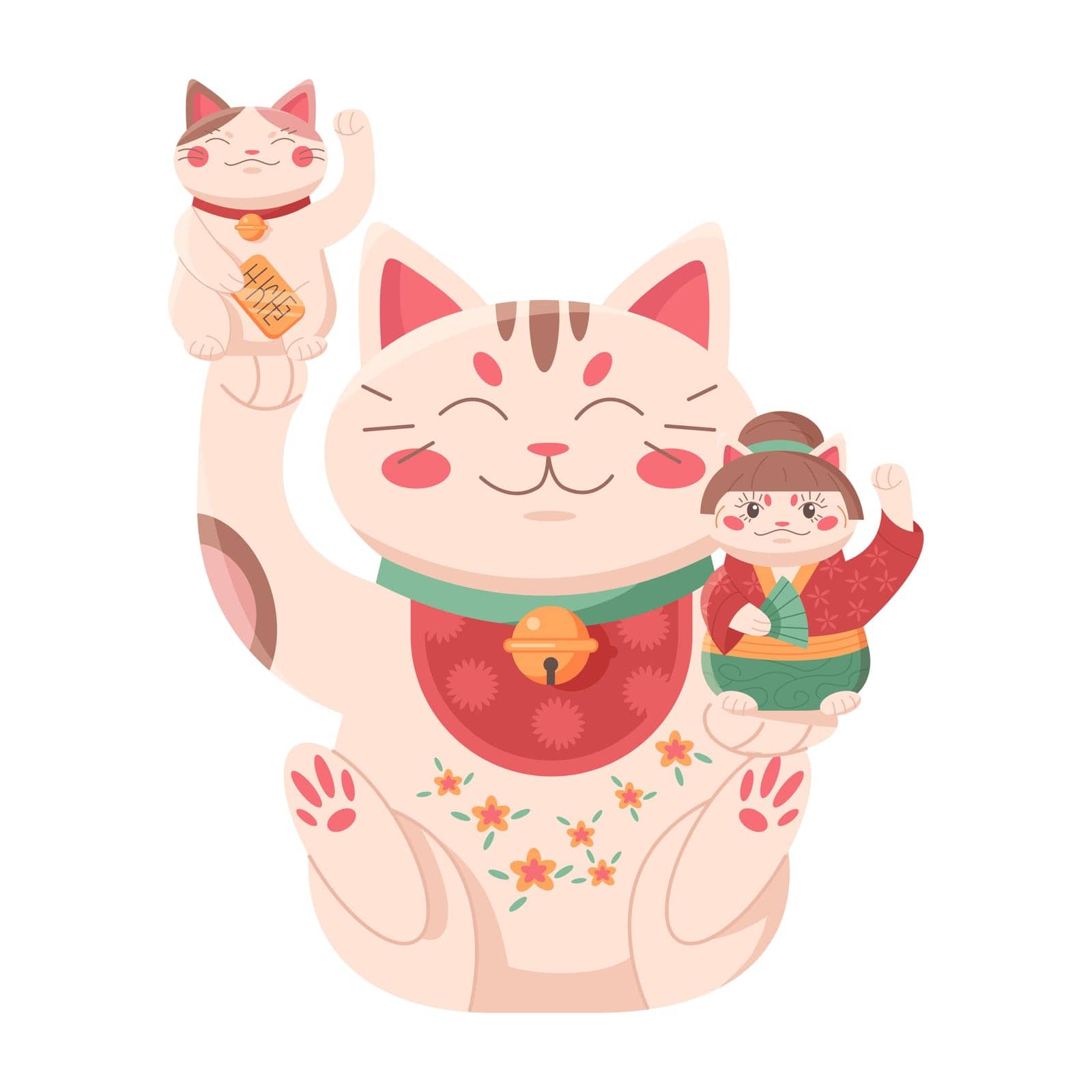 Maneki neko fortune cat by Popov
