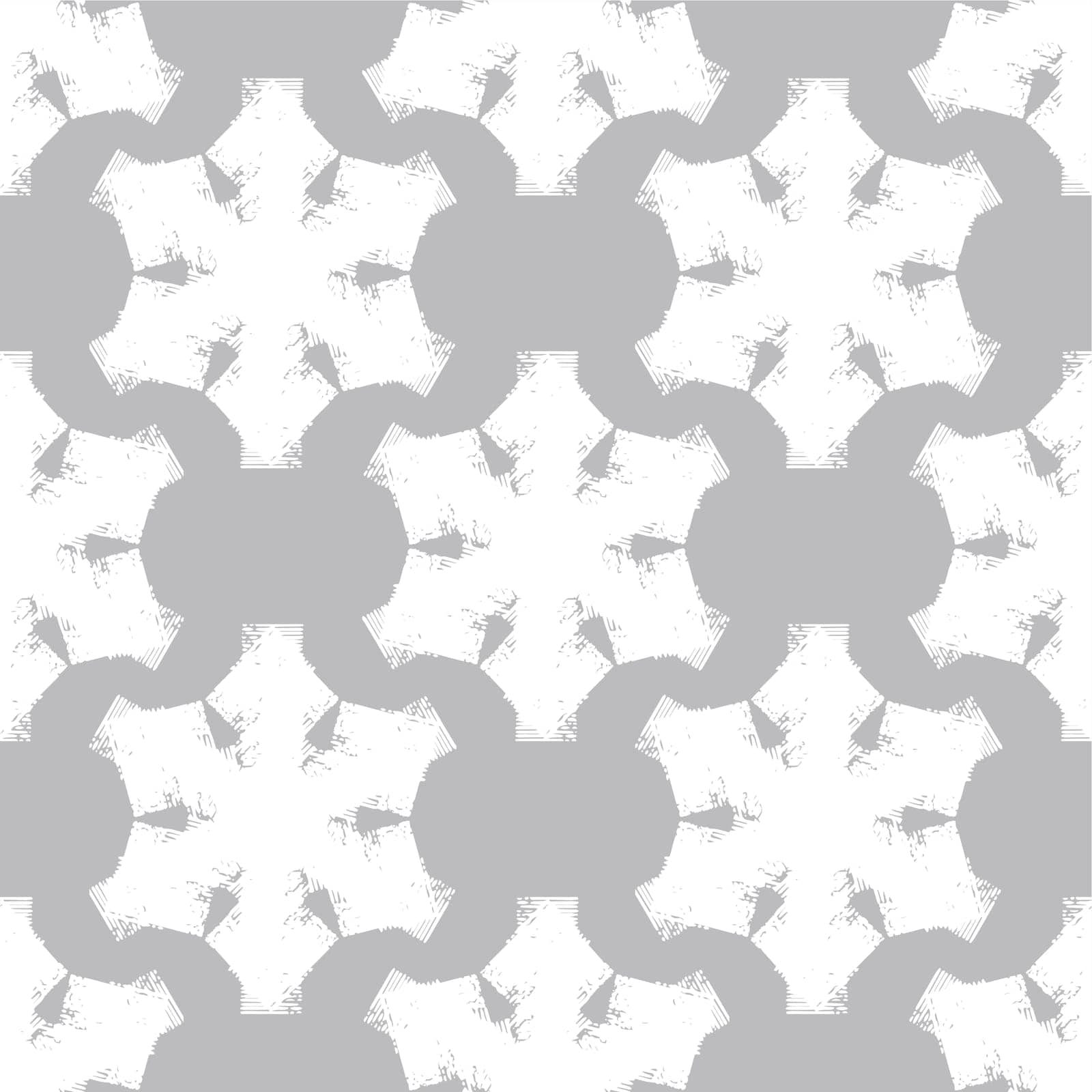 Decorative seamless background - snowflakes. Simple christmas festive pattern. EPS10 vector illustration.