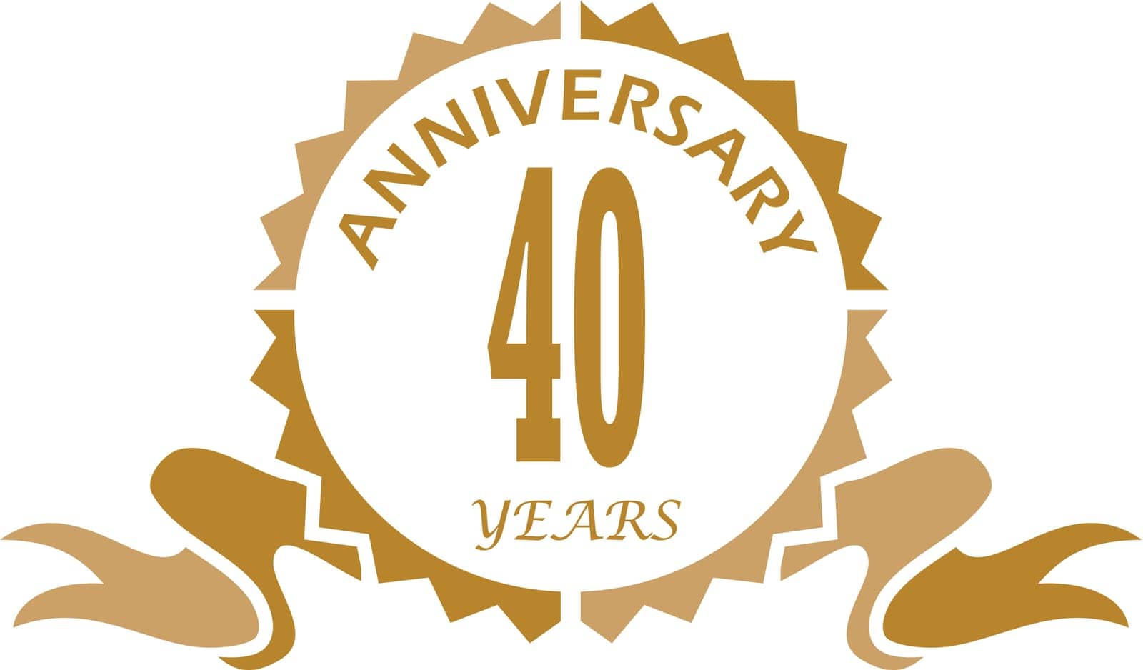 40 Years Ribbon Anniversary by alluranet