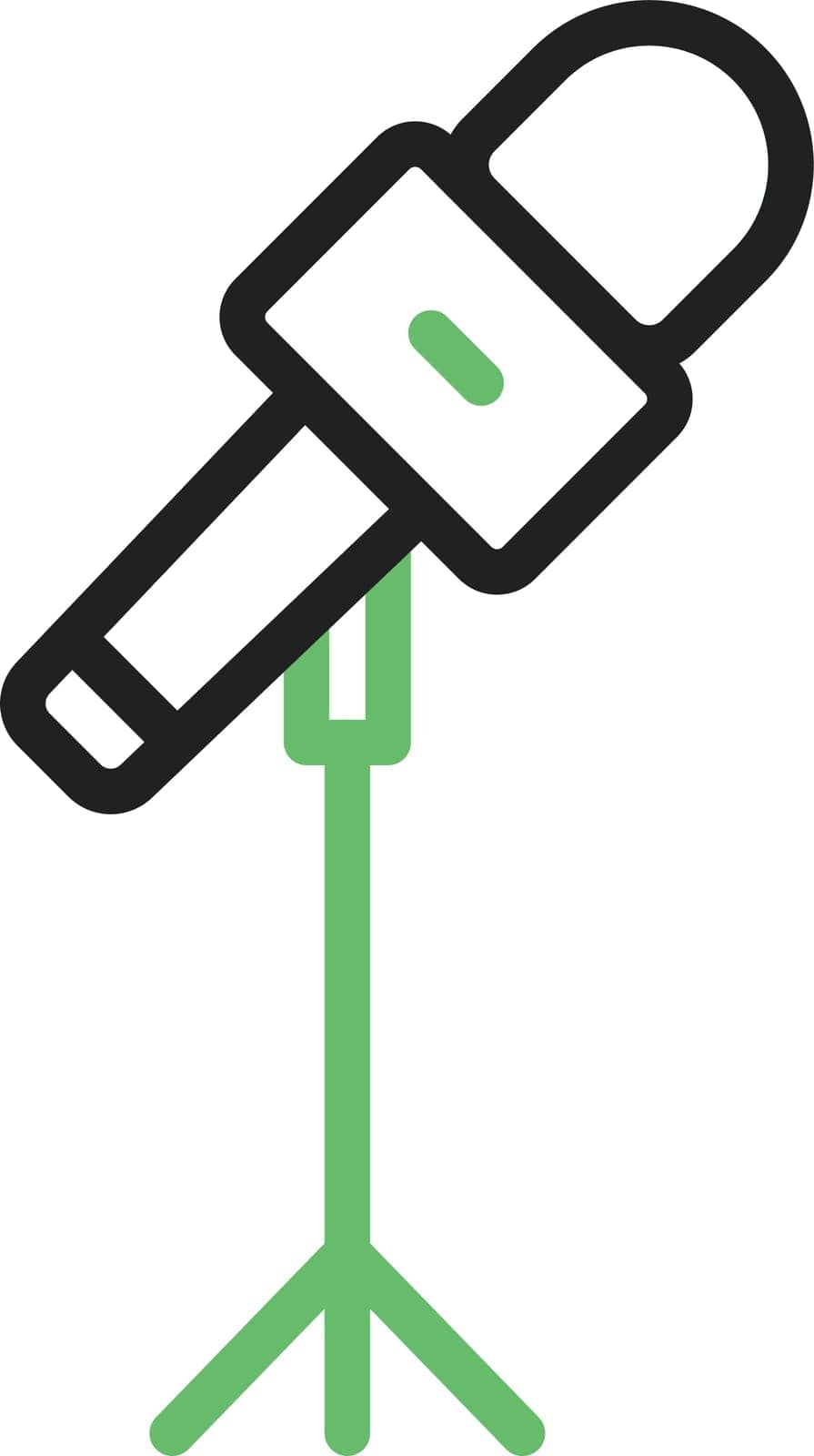 Mic Stand icon vector image. Suitable for mobile application web application and print media.