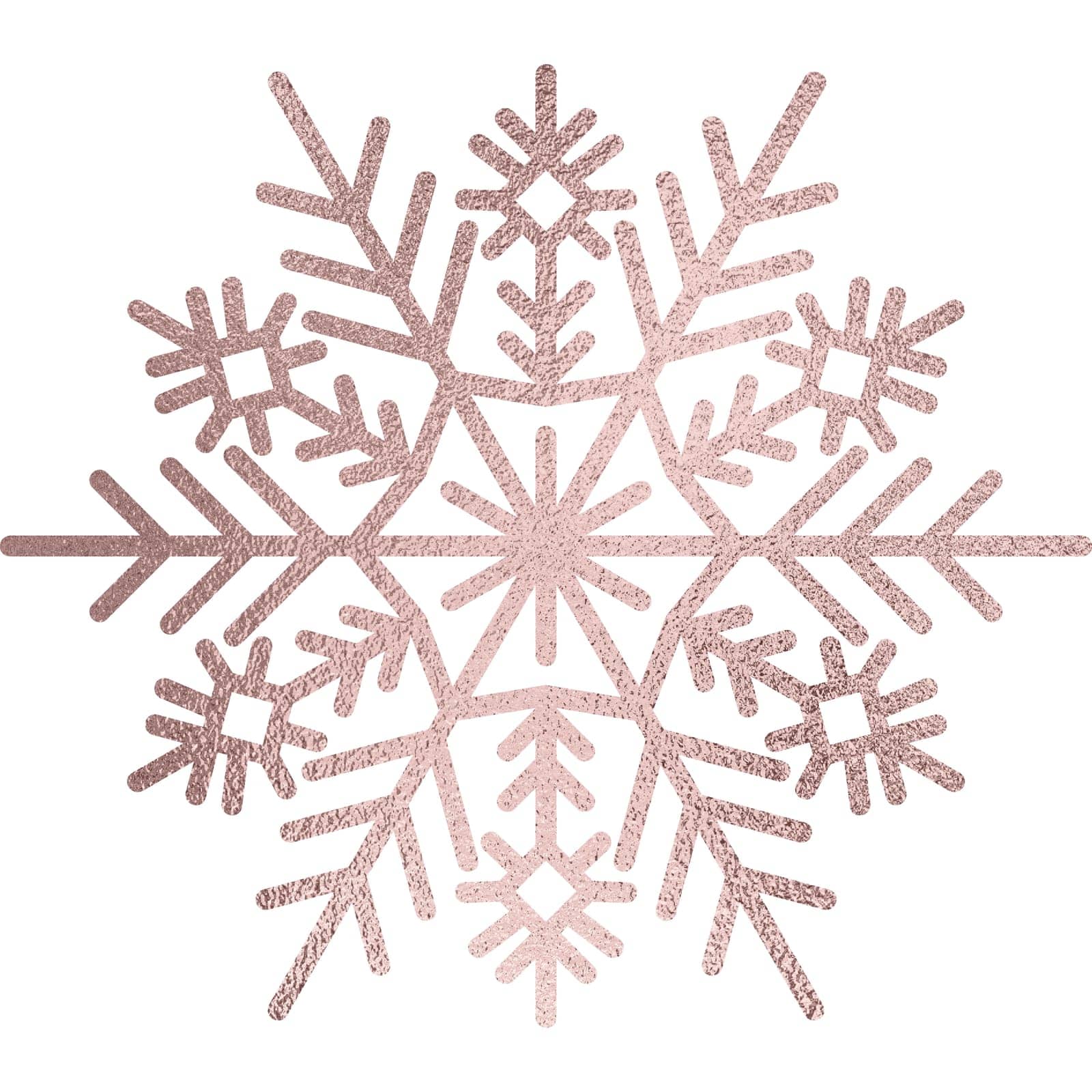 Snowflake rose gold by manudoodle